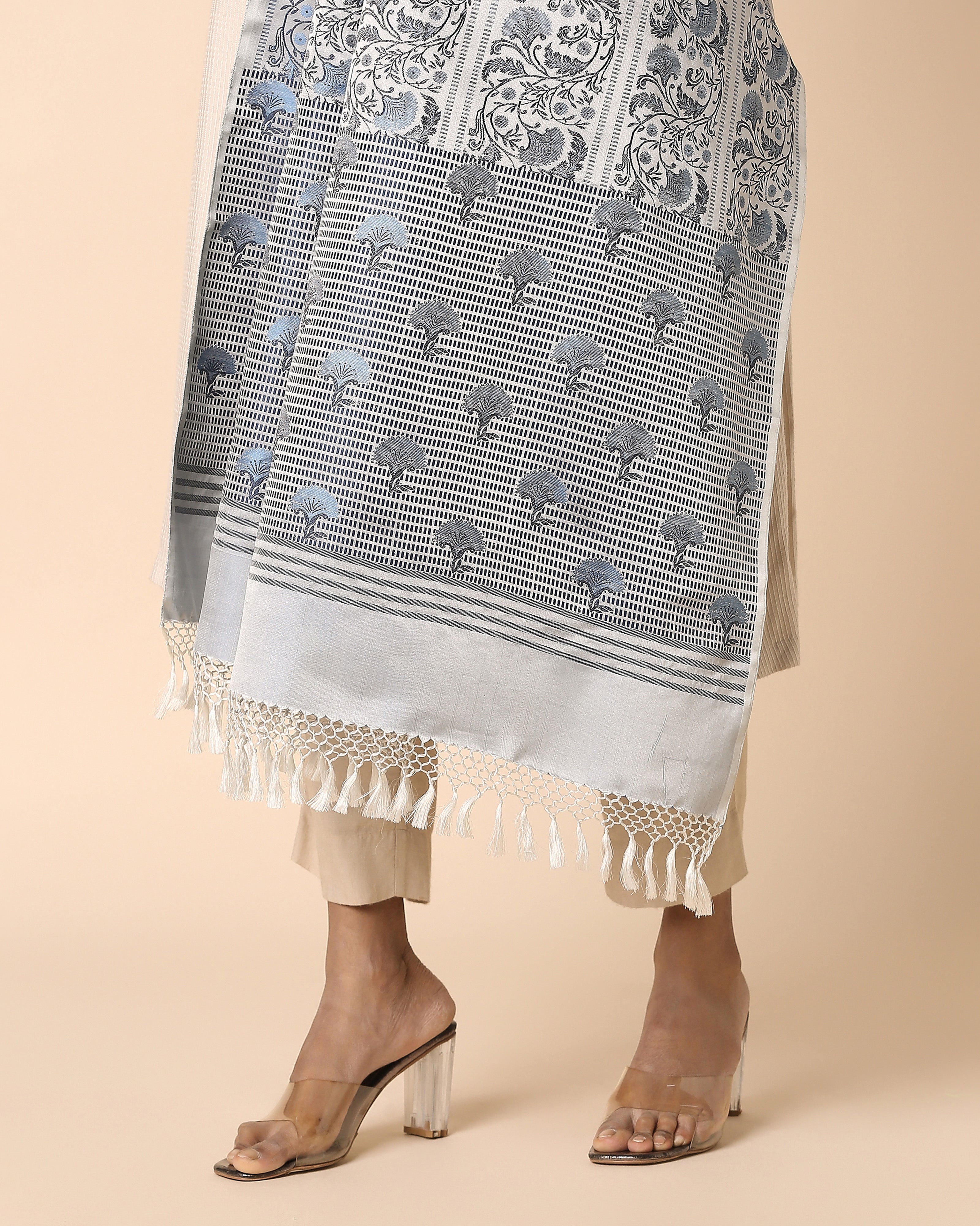 Misaki Banarasi Tanchoi Silk Dupatta