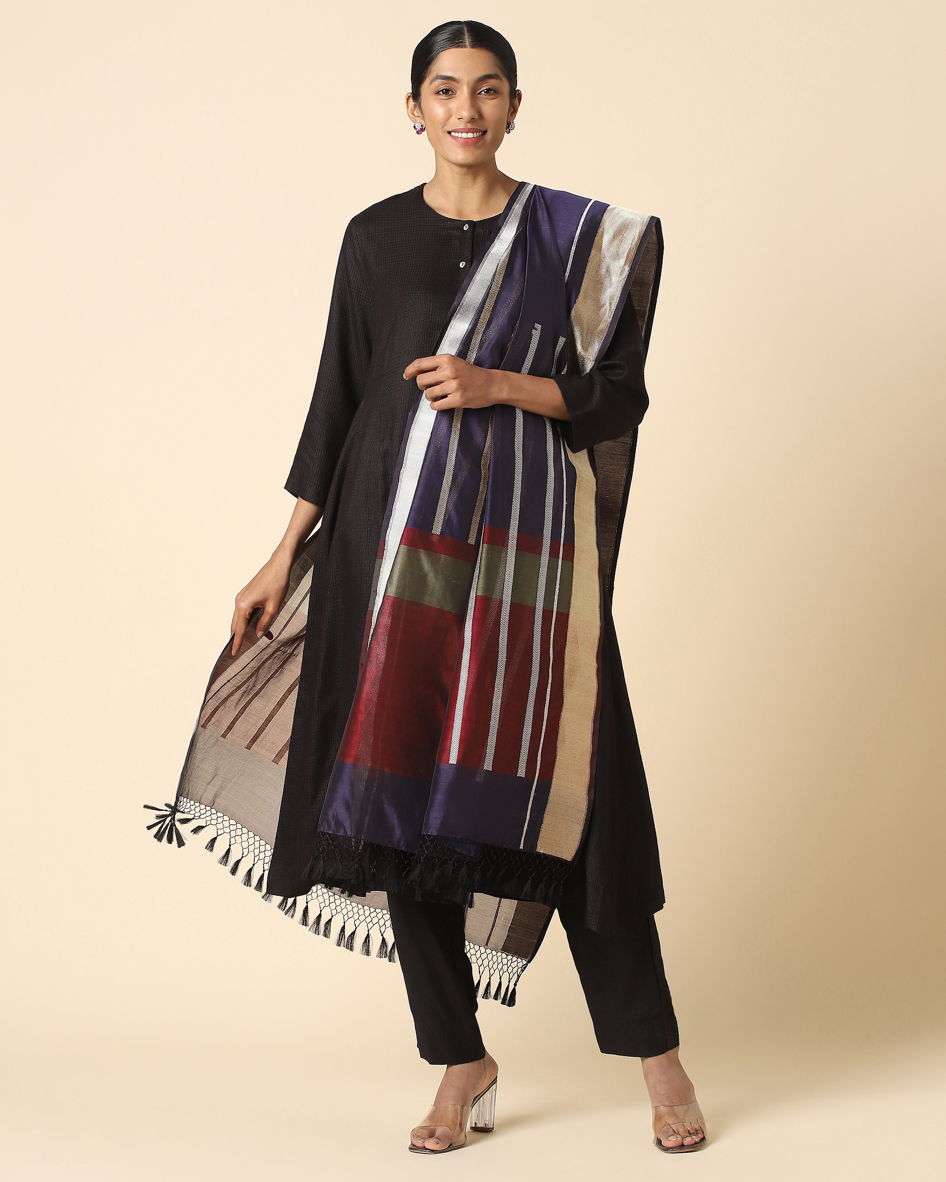 Freya Banarasi Kadwa Silk Cotton Dupatta