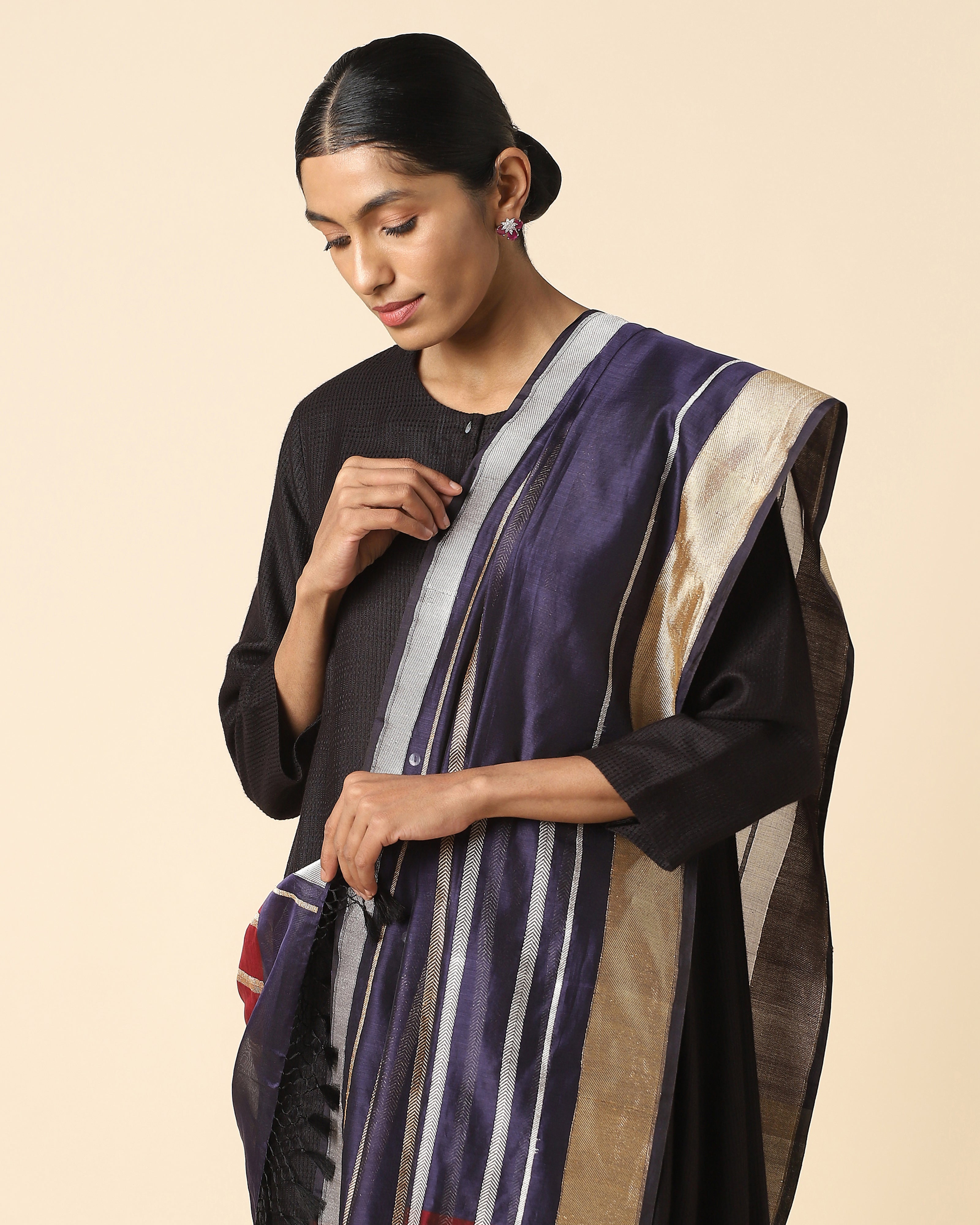 Freya Banarasi Kadwa Silk Cotton Dupatta