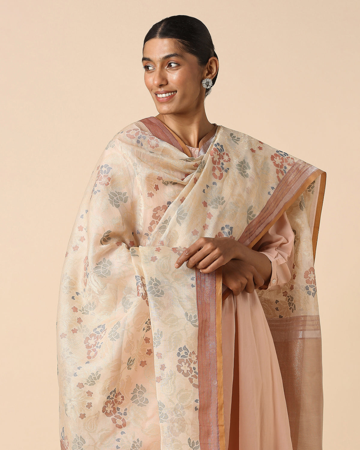 Hester Banarasi Jamdani Silk Cotton Dupatta