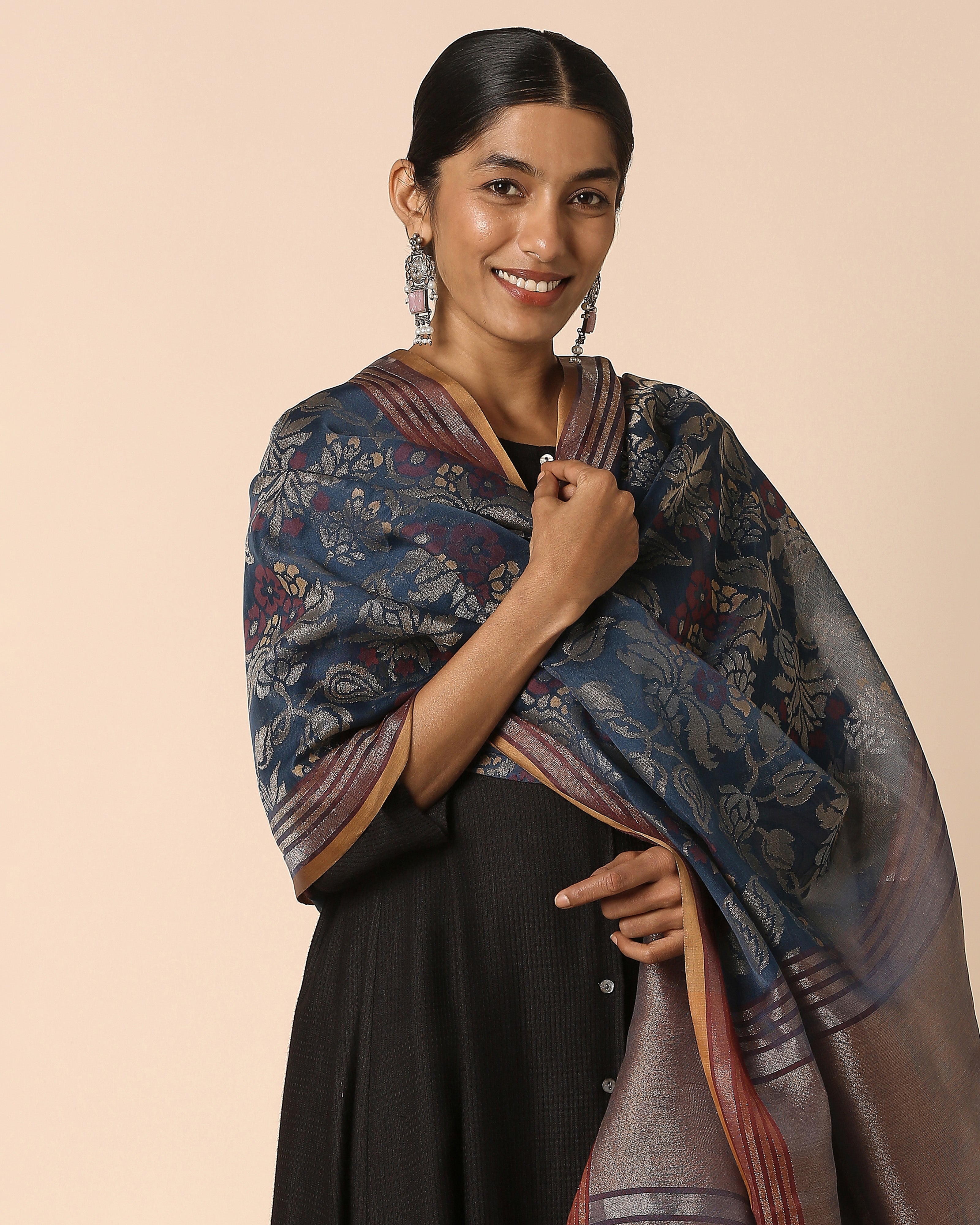 Hester Banarasi Jamdani Silk Cotton Dupatta