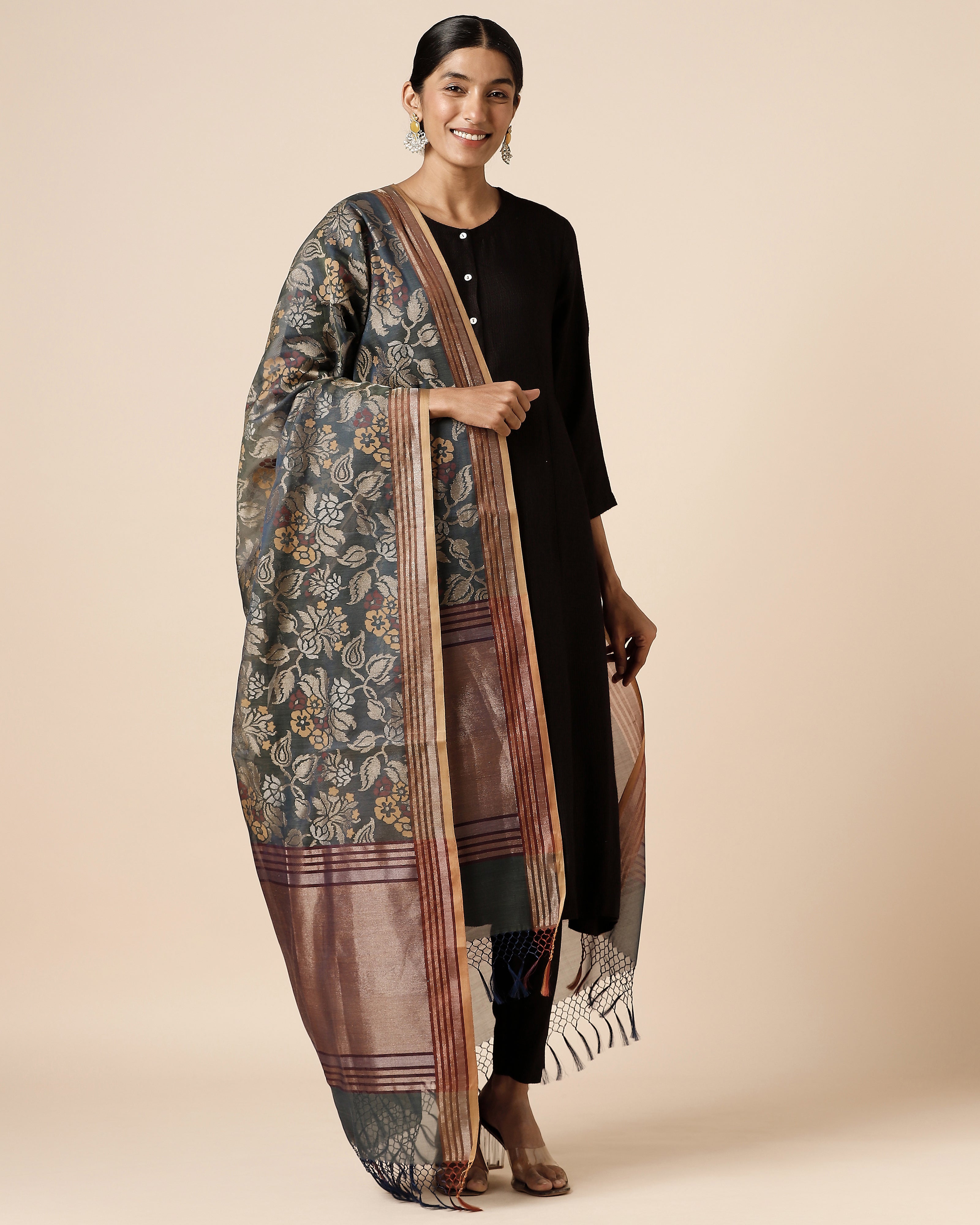 Hester Banarasi Jamdani Silk Cotton Dupatta