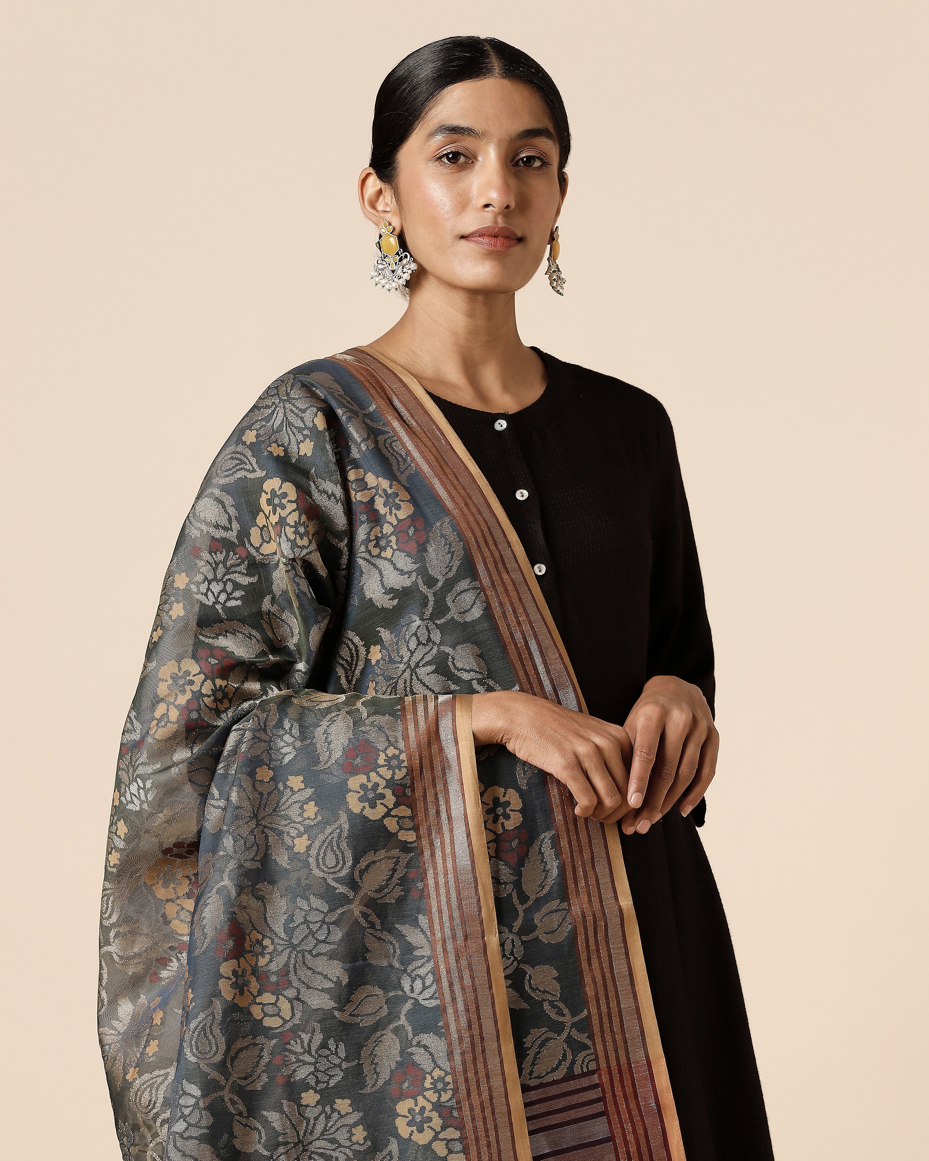 Hester Banarasi Jamdani Silk Cotton Dupatta