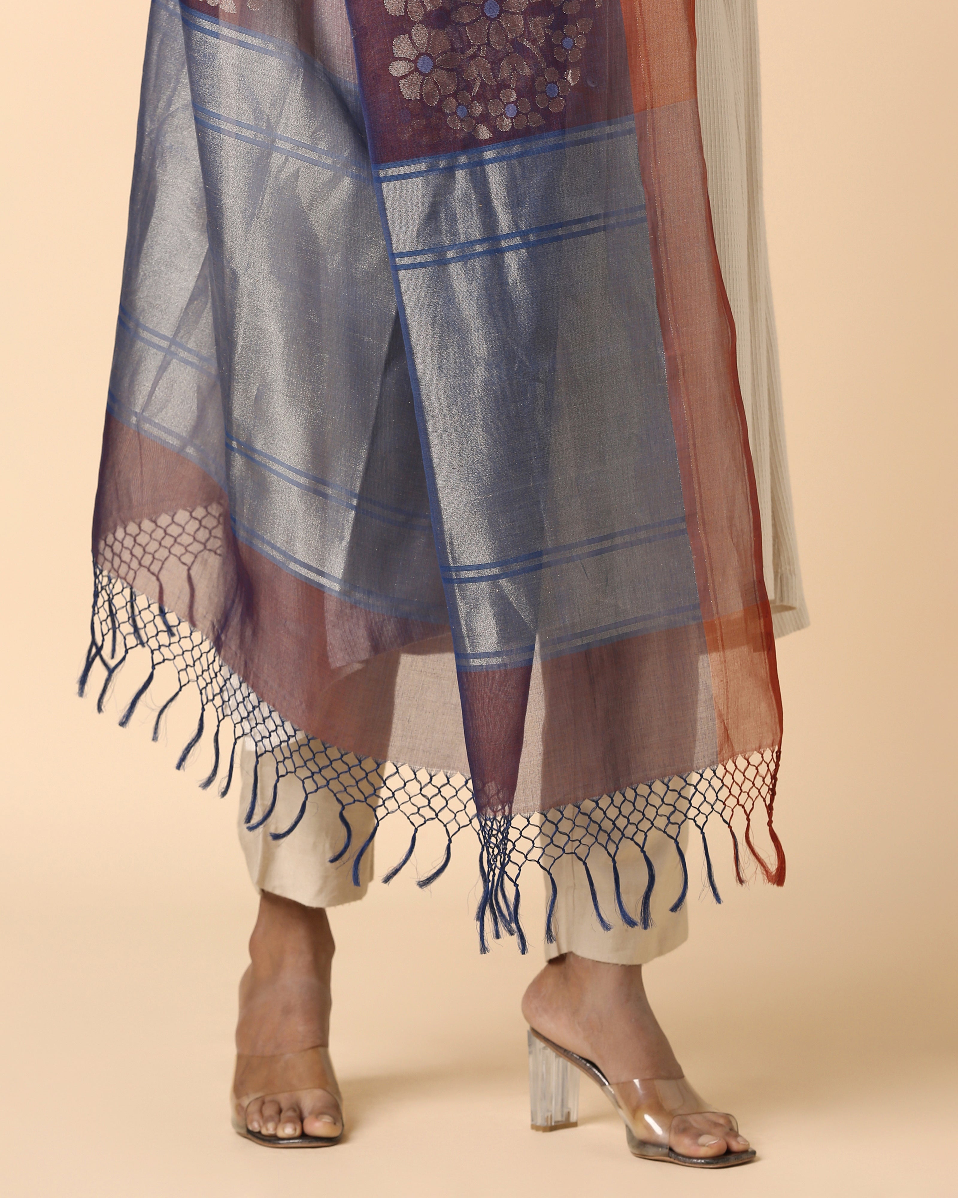 Adrin Banarasi Jamdani Cotton Dupatta