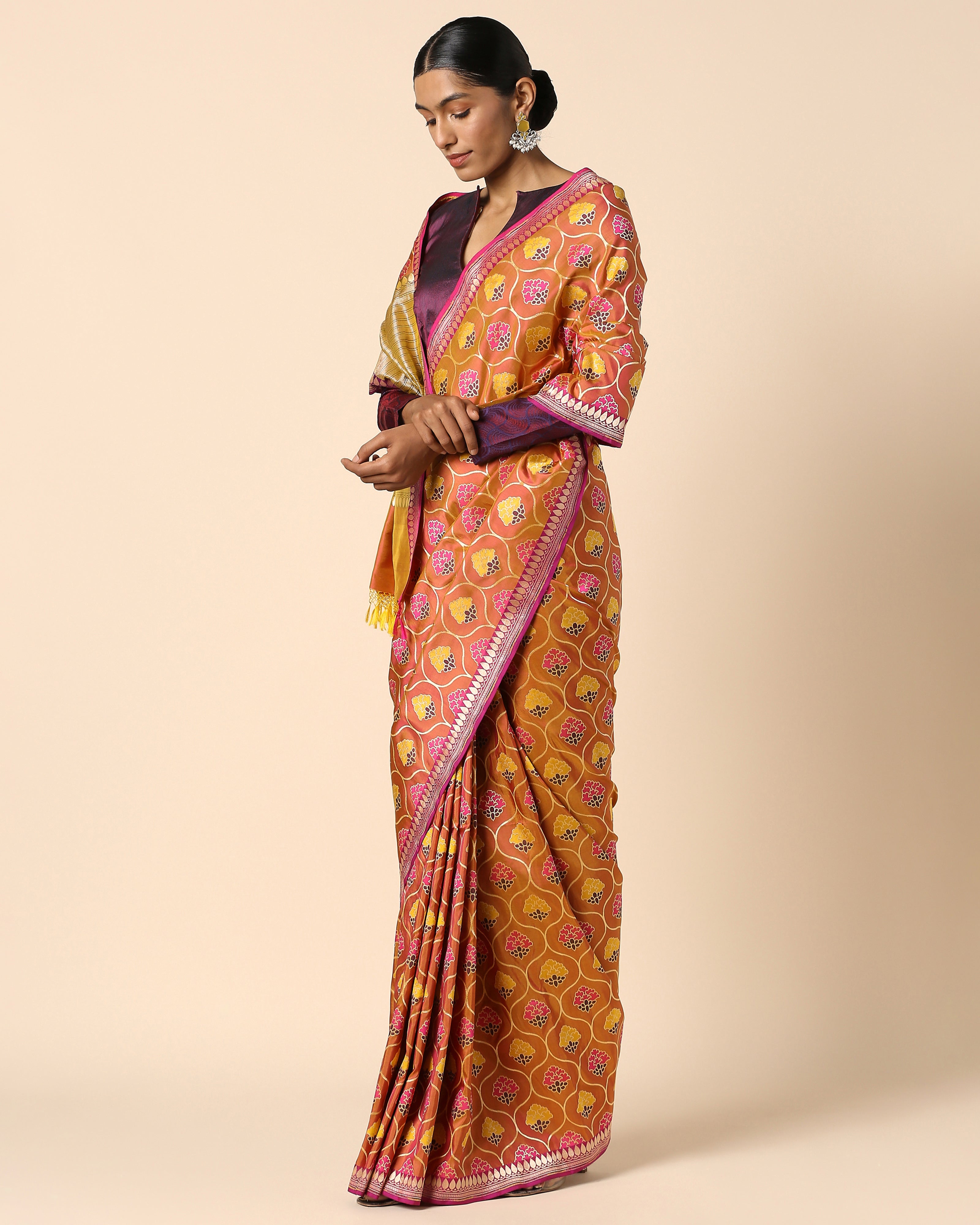 Bhakti Banarasi Cutwork Silk Saree