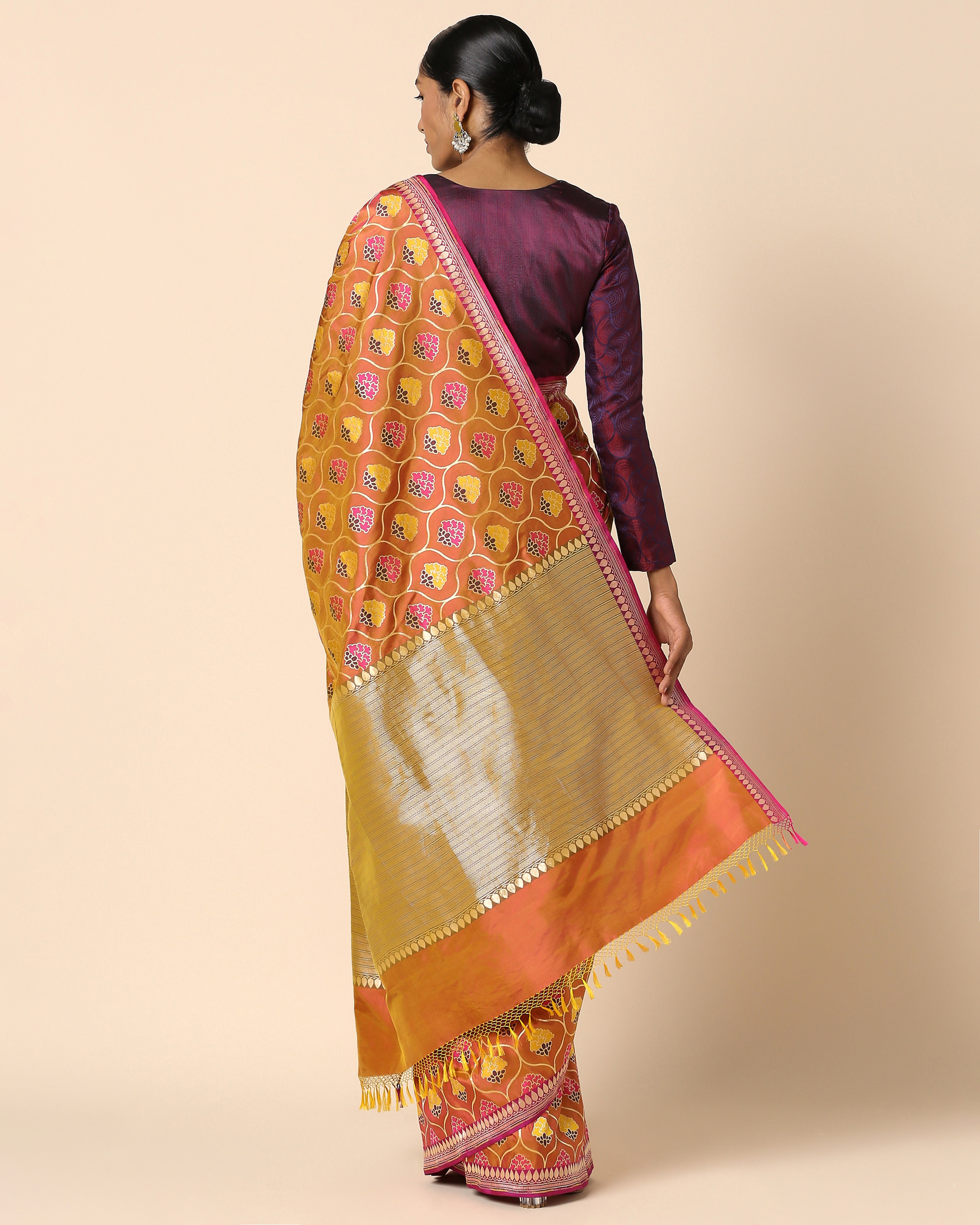 Bhakti Banarasi Cutwork Silk Saree