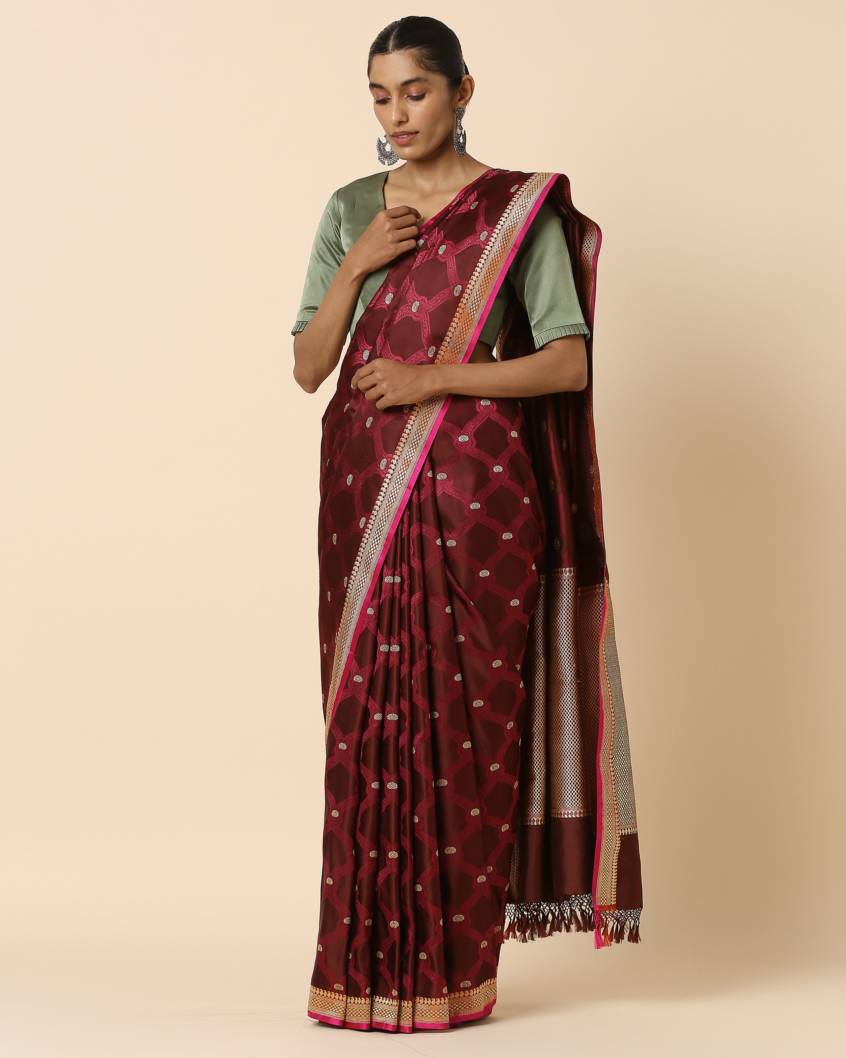 Kanisha Banarasi Tanchoi and Kadwa Silk Saree