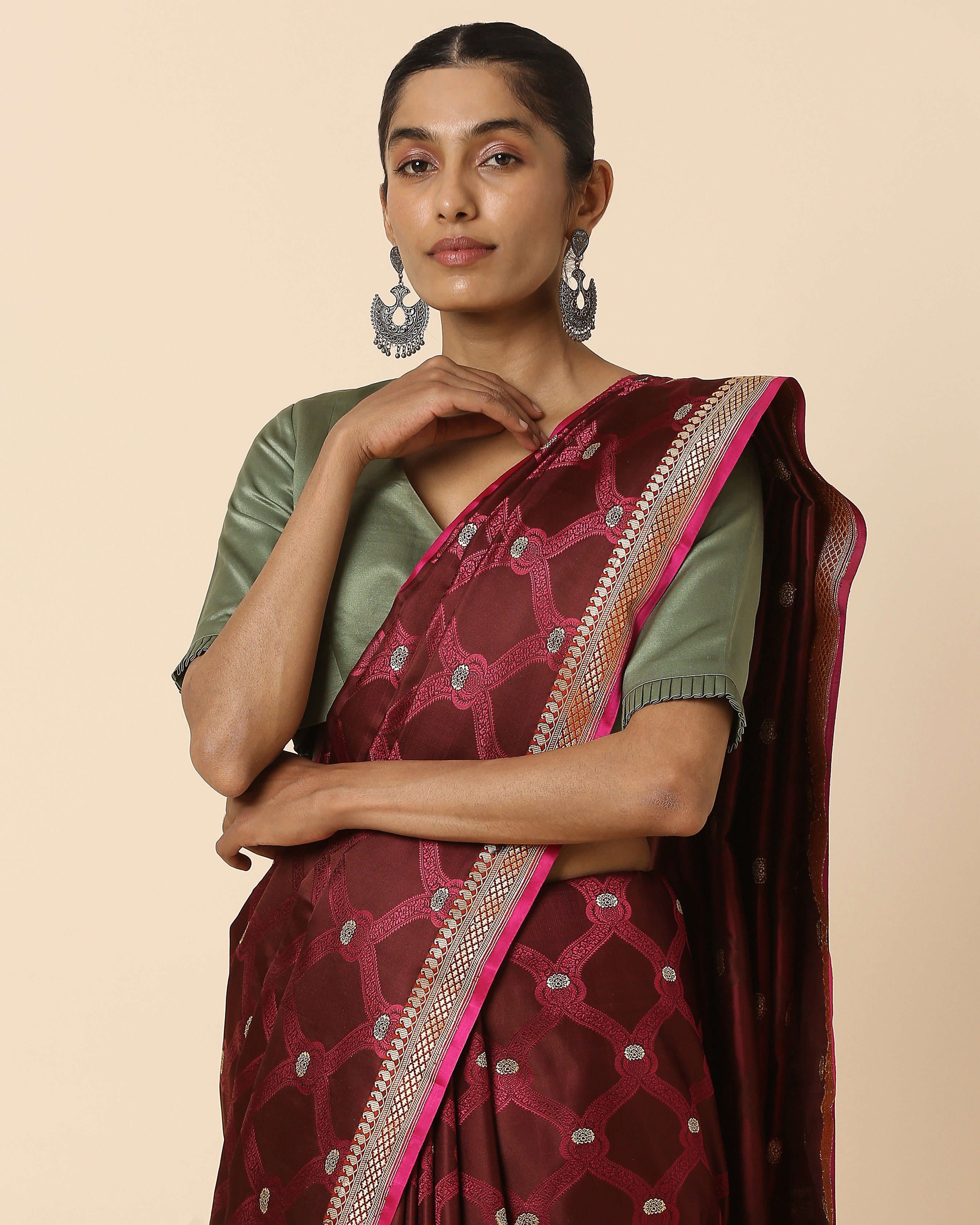 Kanisha Banarasi Tanchoi and Kadwa Silk Saree