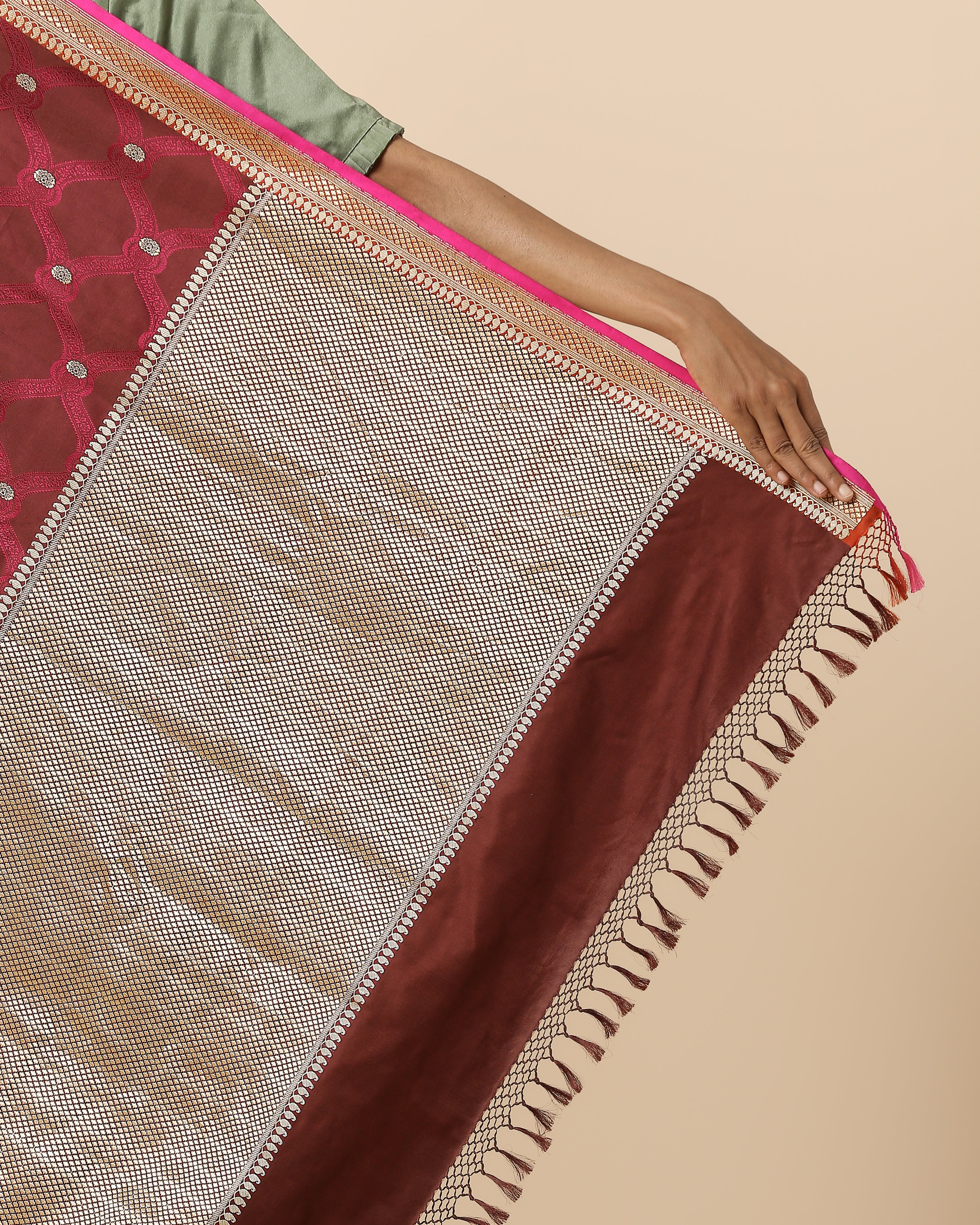 Kanisha Banarasi Tanchoi and Kadwa Silk Saree