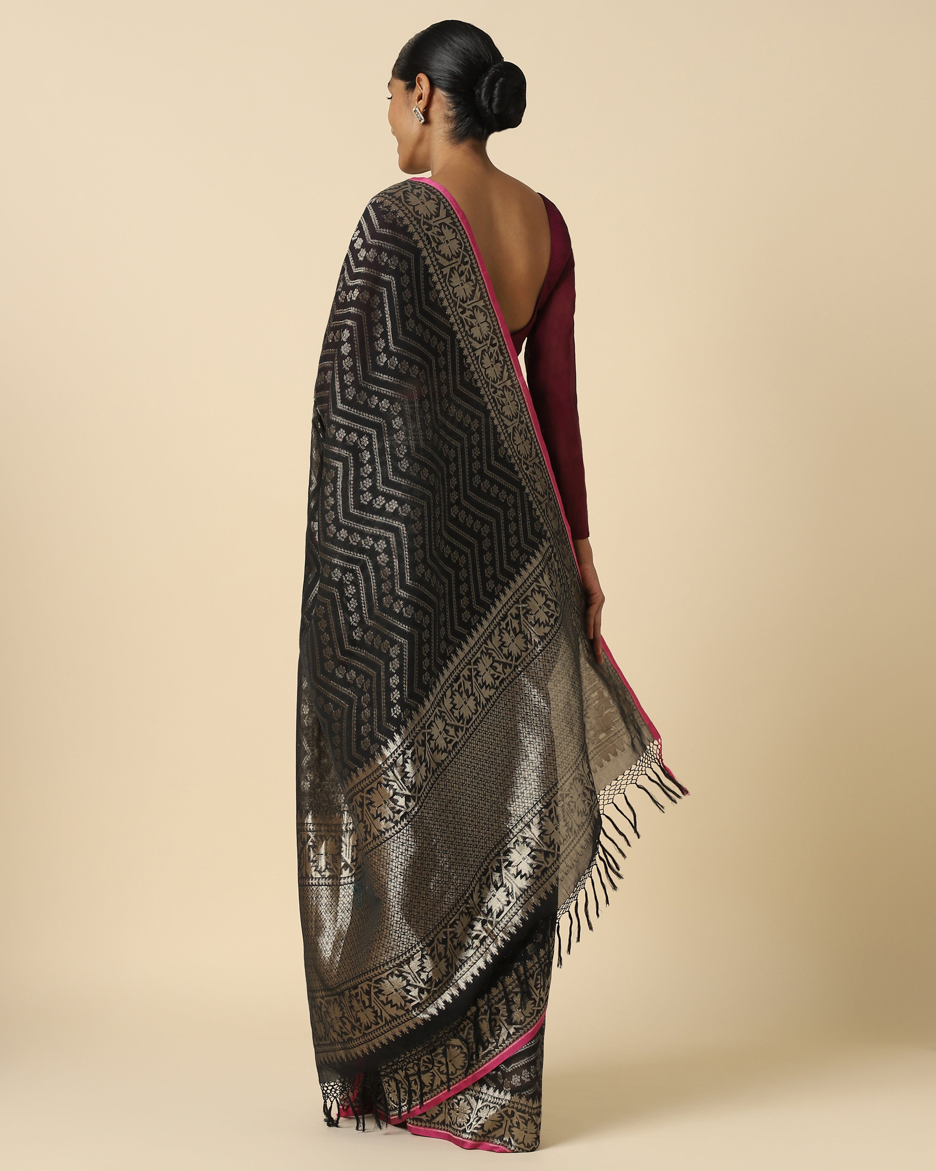 Bina Banarasi Cutwork Cotton Saree