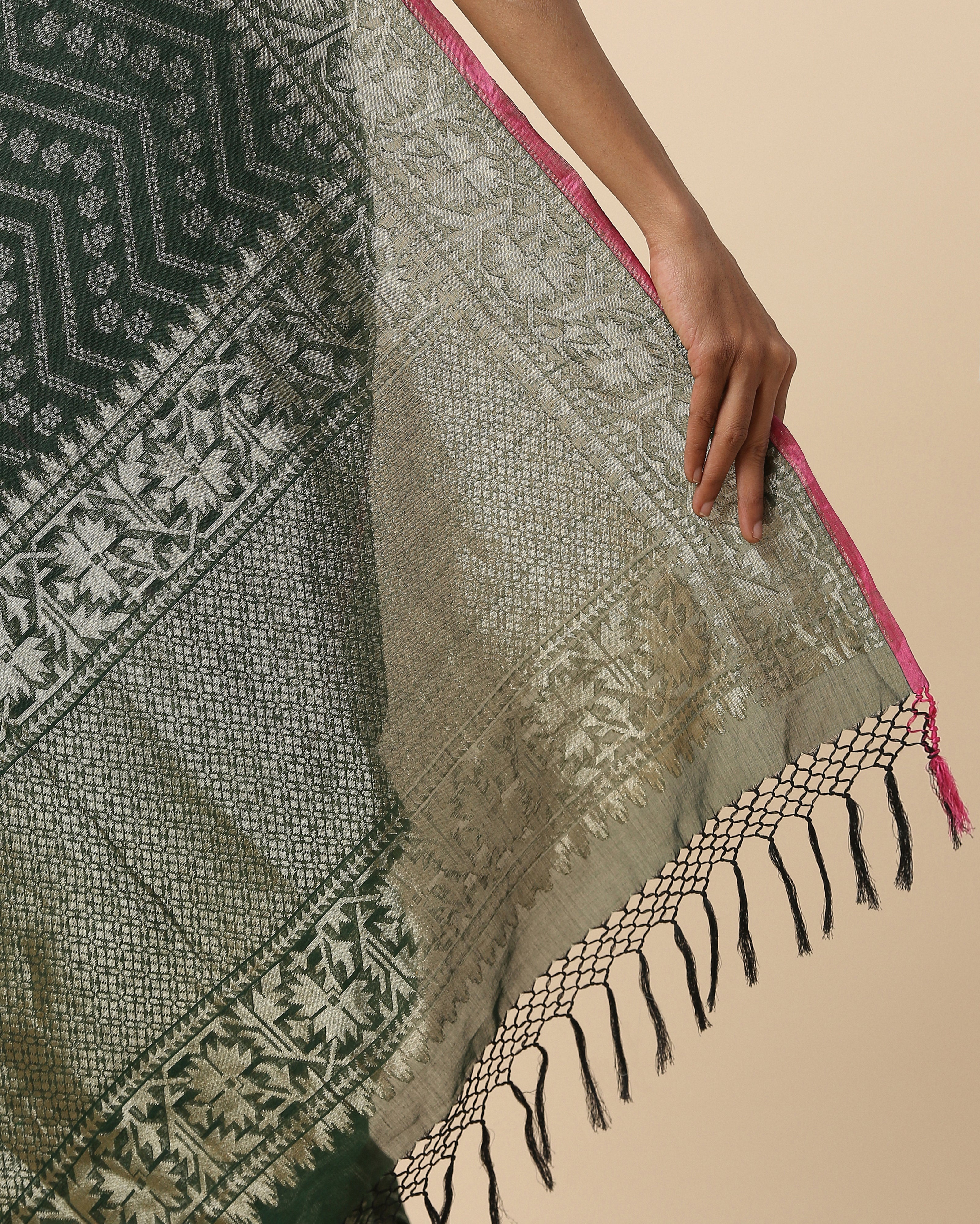 Bina Banarasi Cutwork Cotton Saree