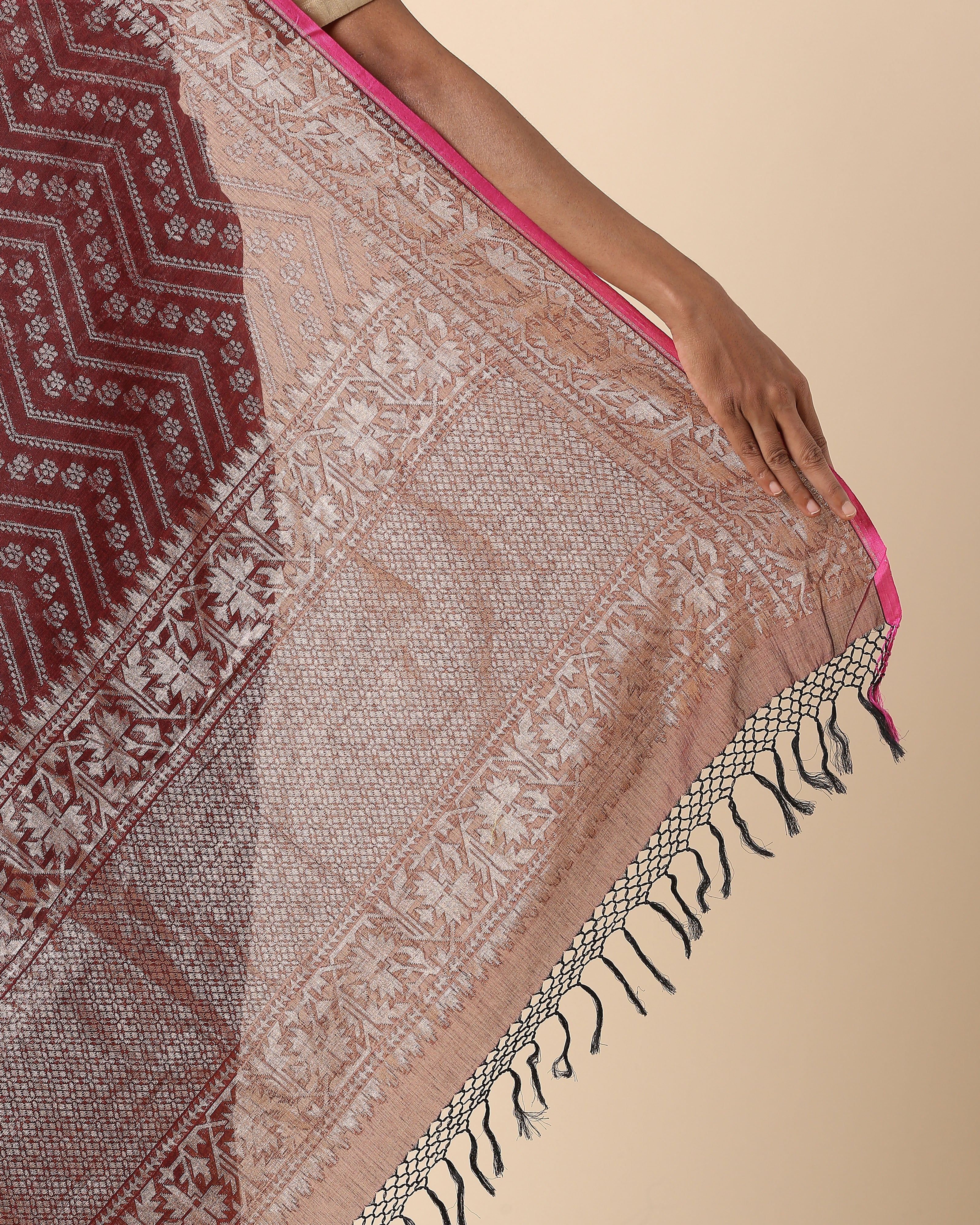 Bina Banarasi Cutwork Cotton Saree