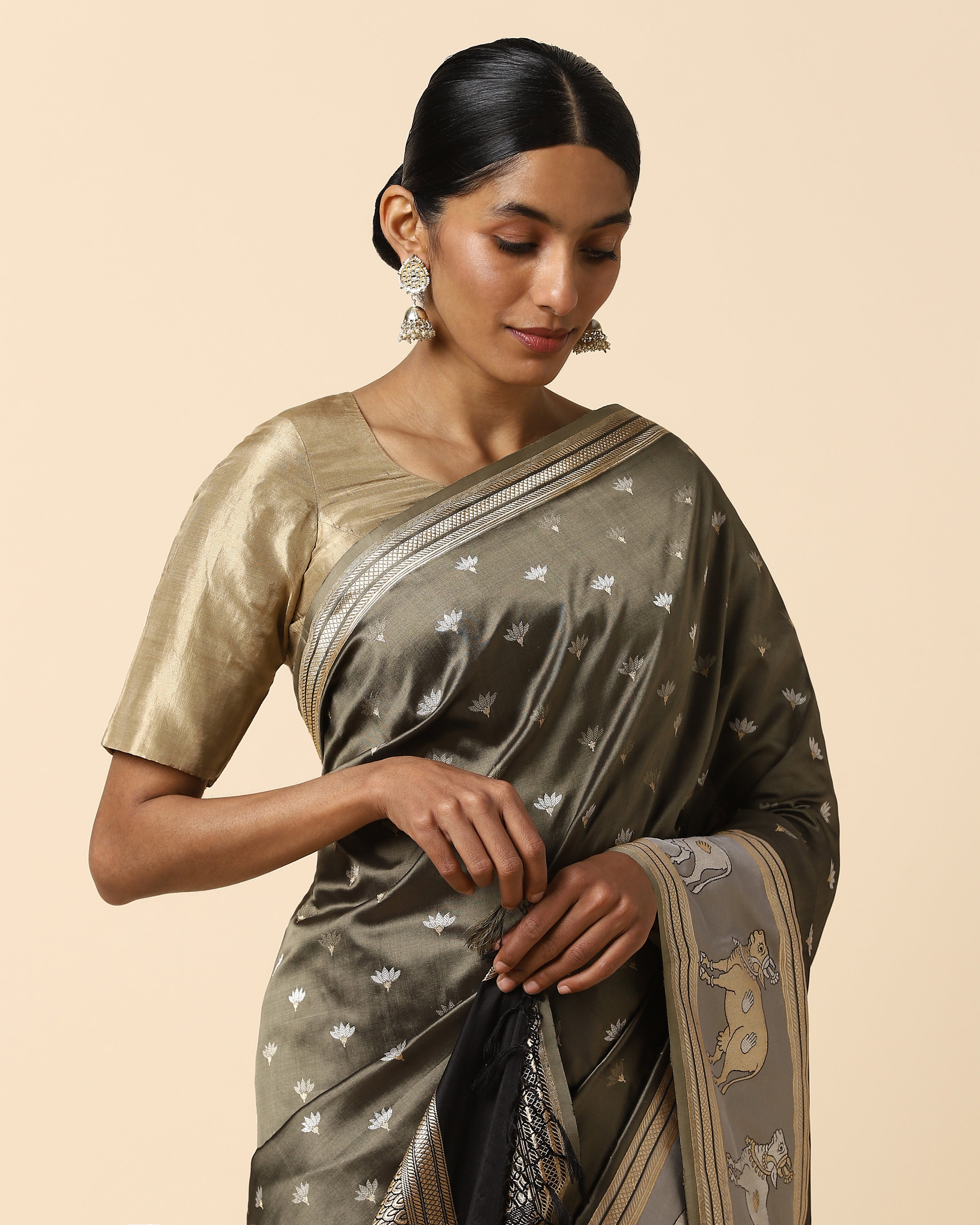 Kamadhenu Banarasi Kadwa Silk Saree