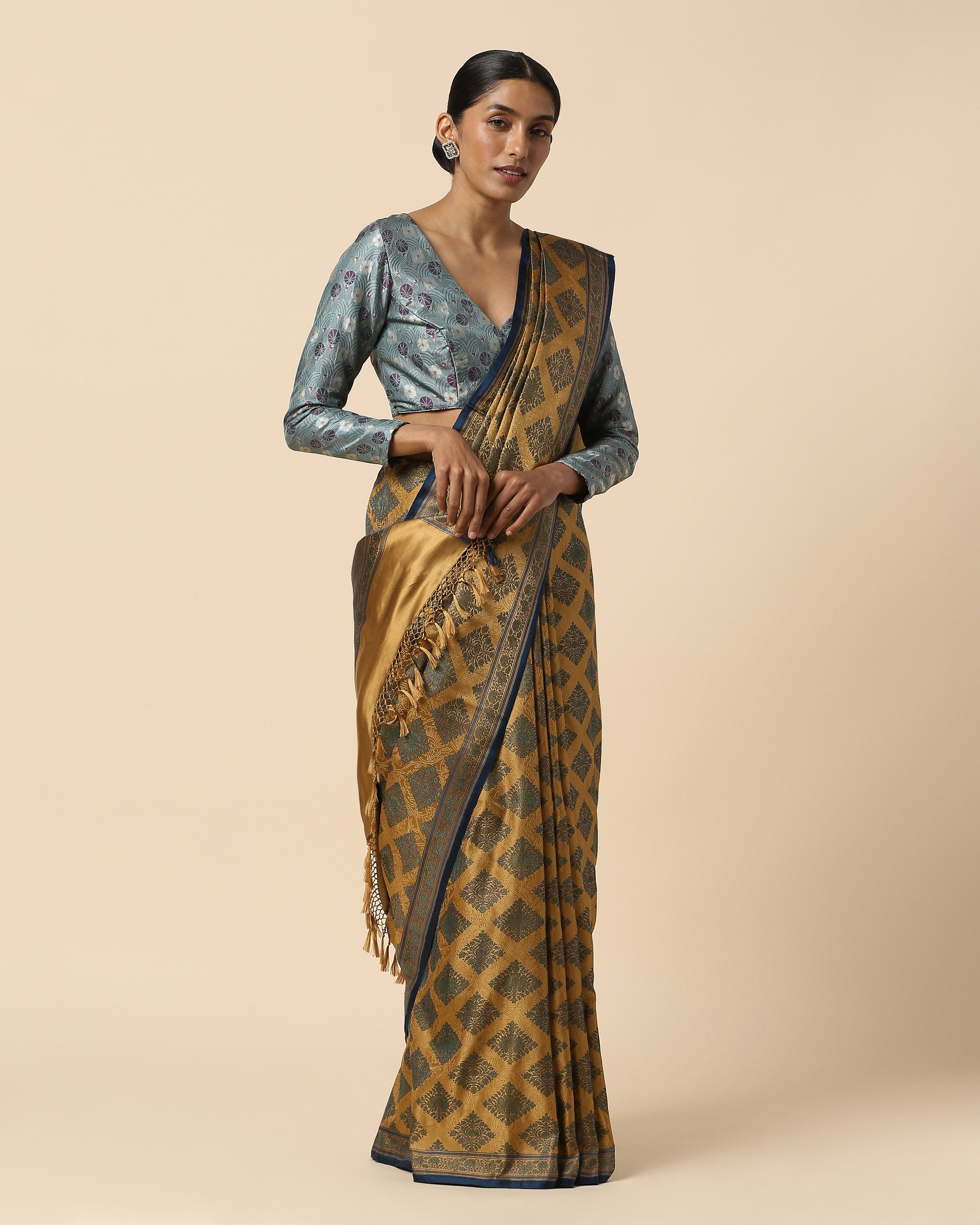 Eshana Banarasi Tanchoi Silk Saree