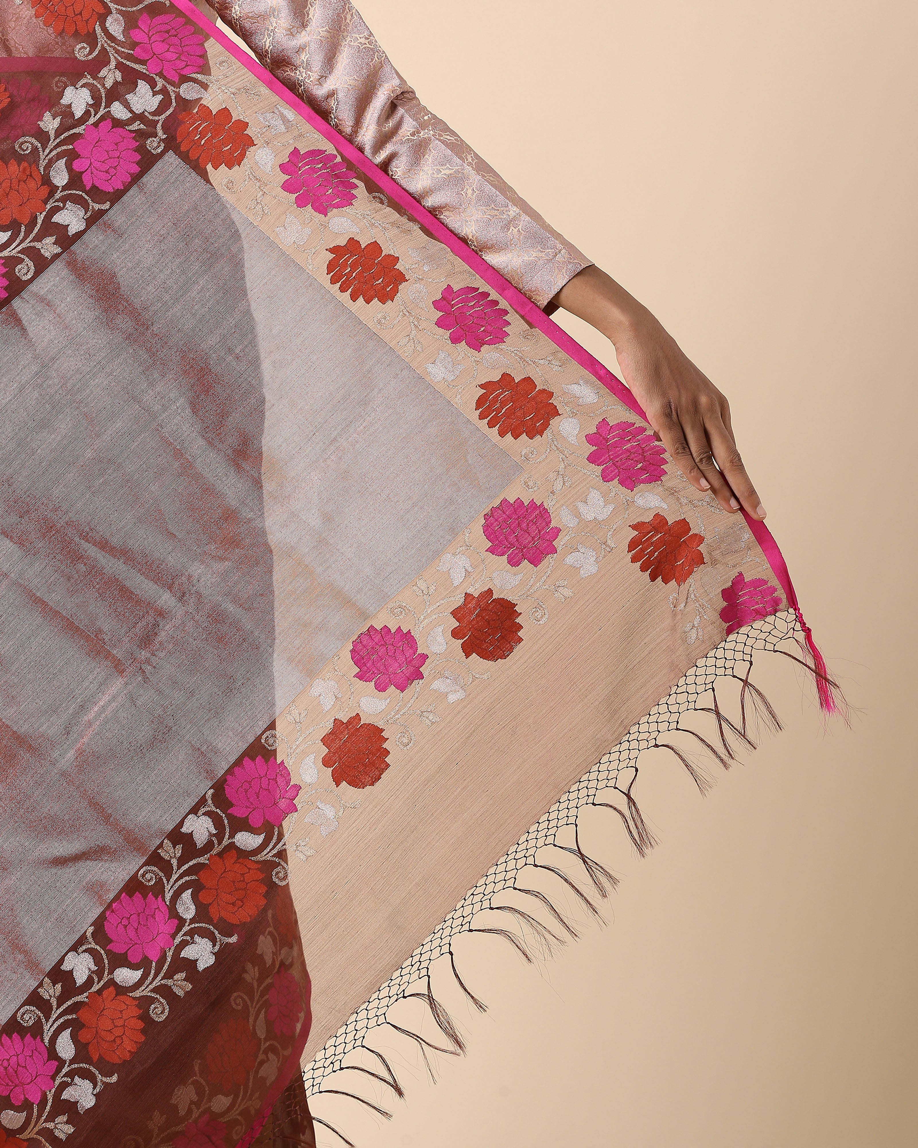 Kamal Banarasi Jamdani Silk Cotton Saree