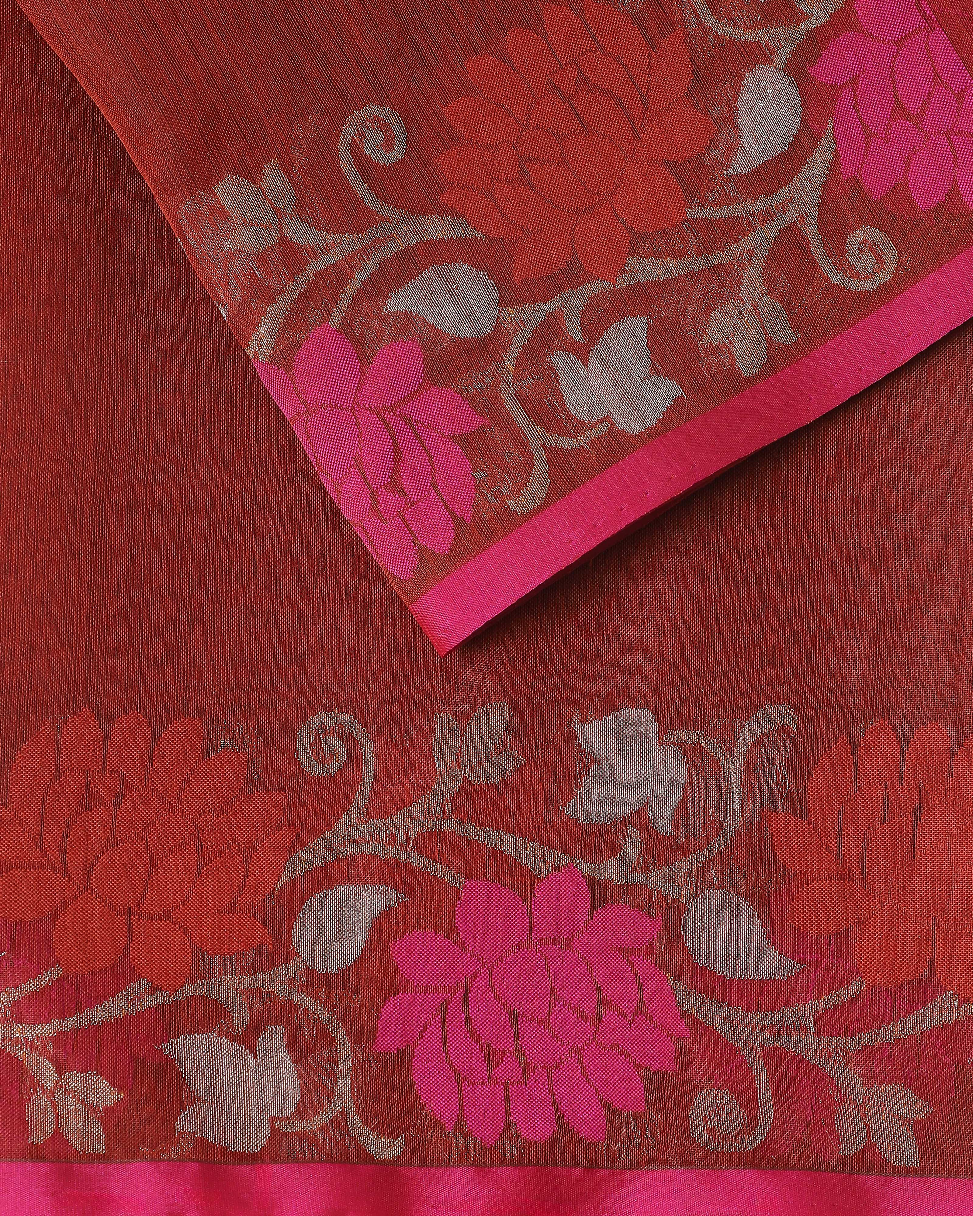 Kamal Banarasi Jamdani Silk Cotton Saree