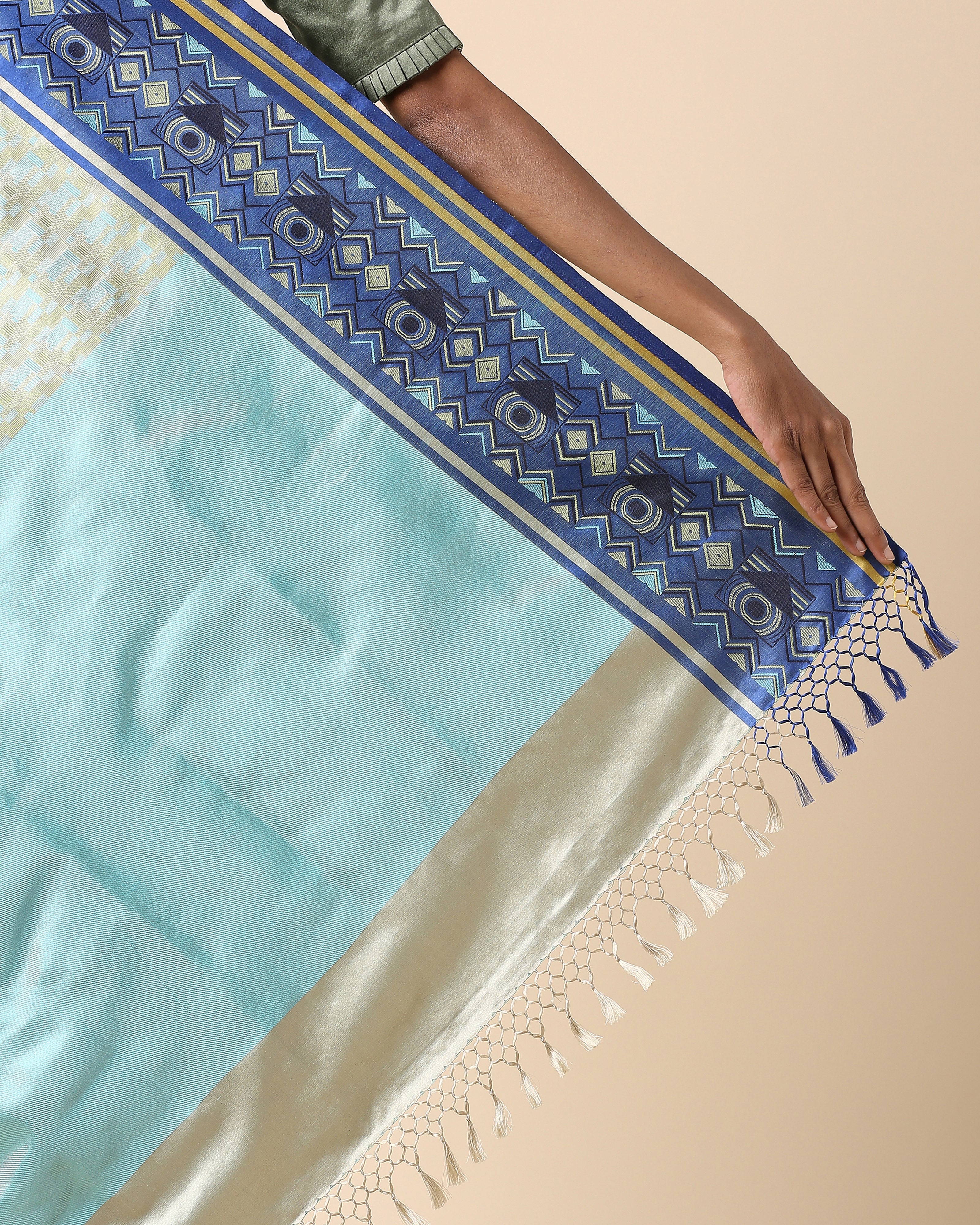 Soza Banarasi Tanchoi Silk Saree
