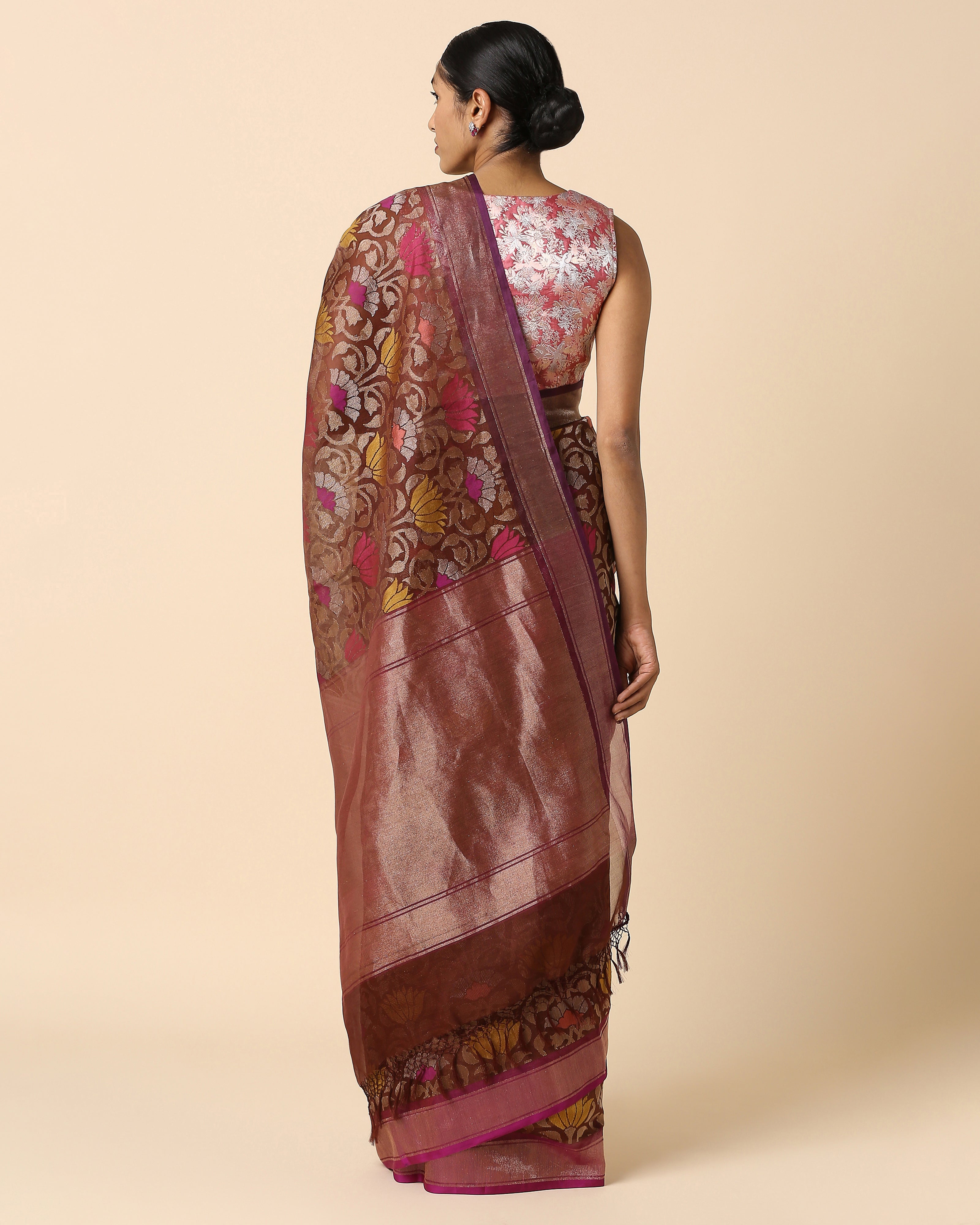 Noor Banarasi Jamdani Silk Cotton Saree