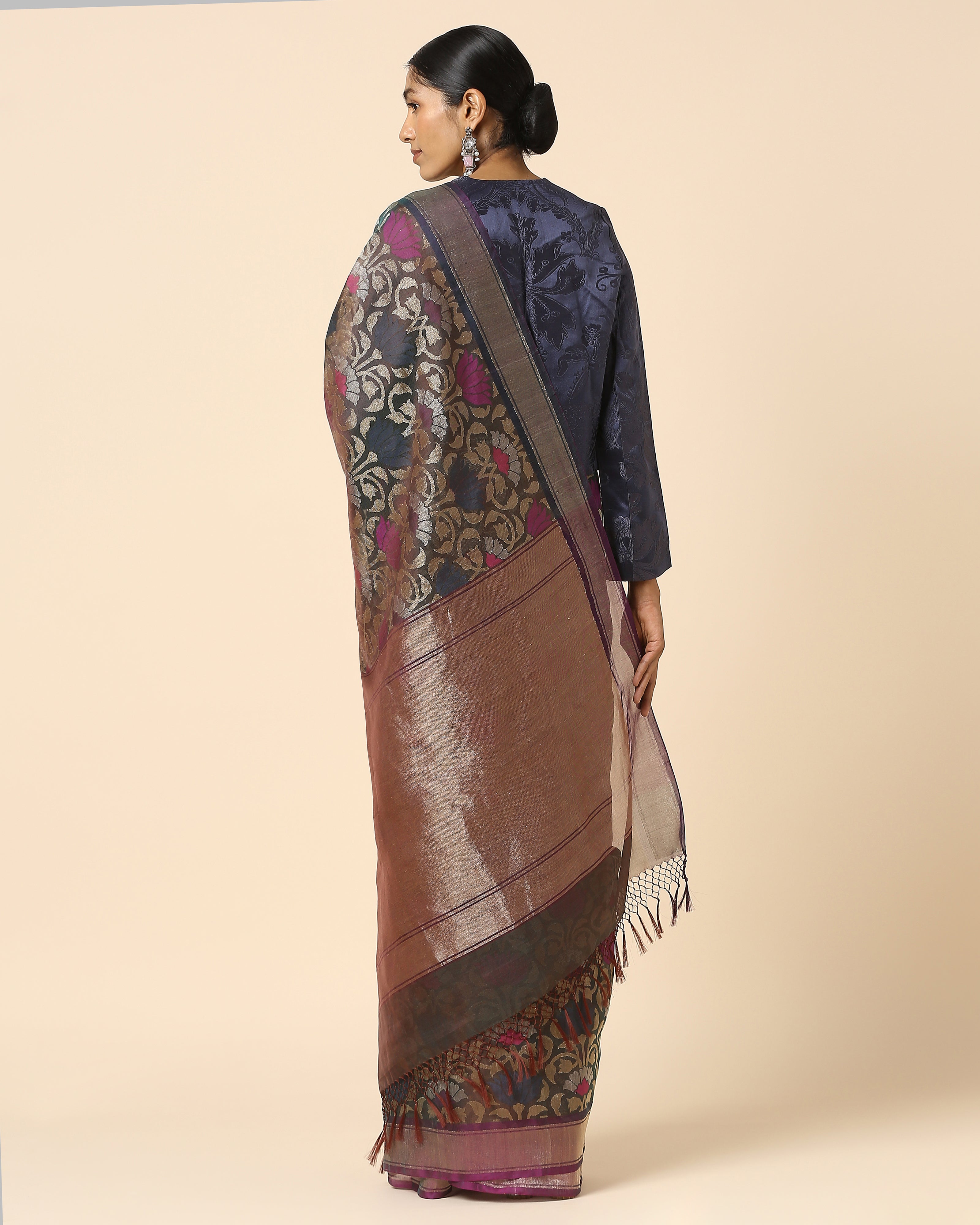 Noor Banarasi Jamdani Silk Cotton Saree