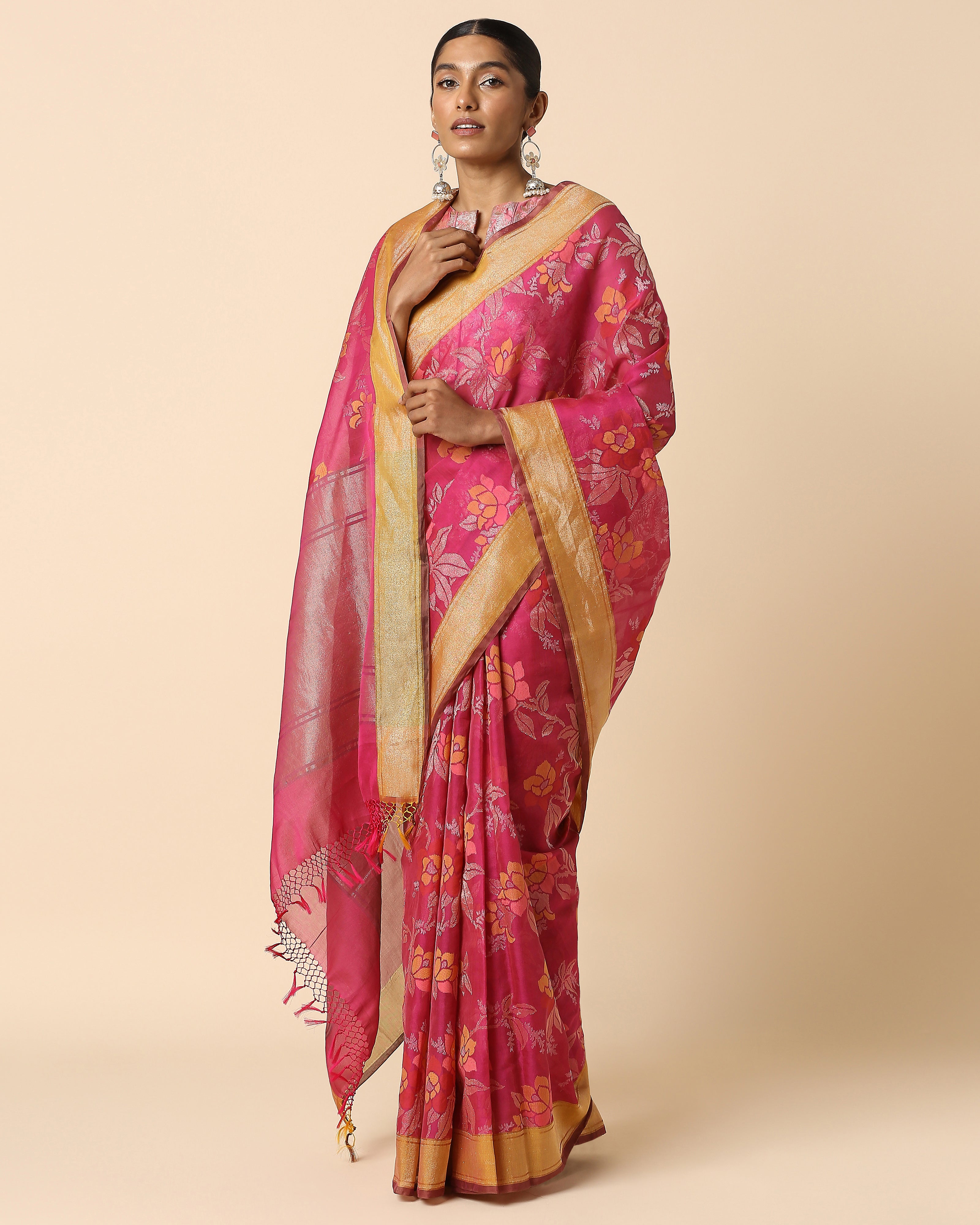Safia Banarasi Jamdani Silk Cotton Saree