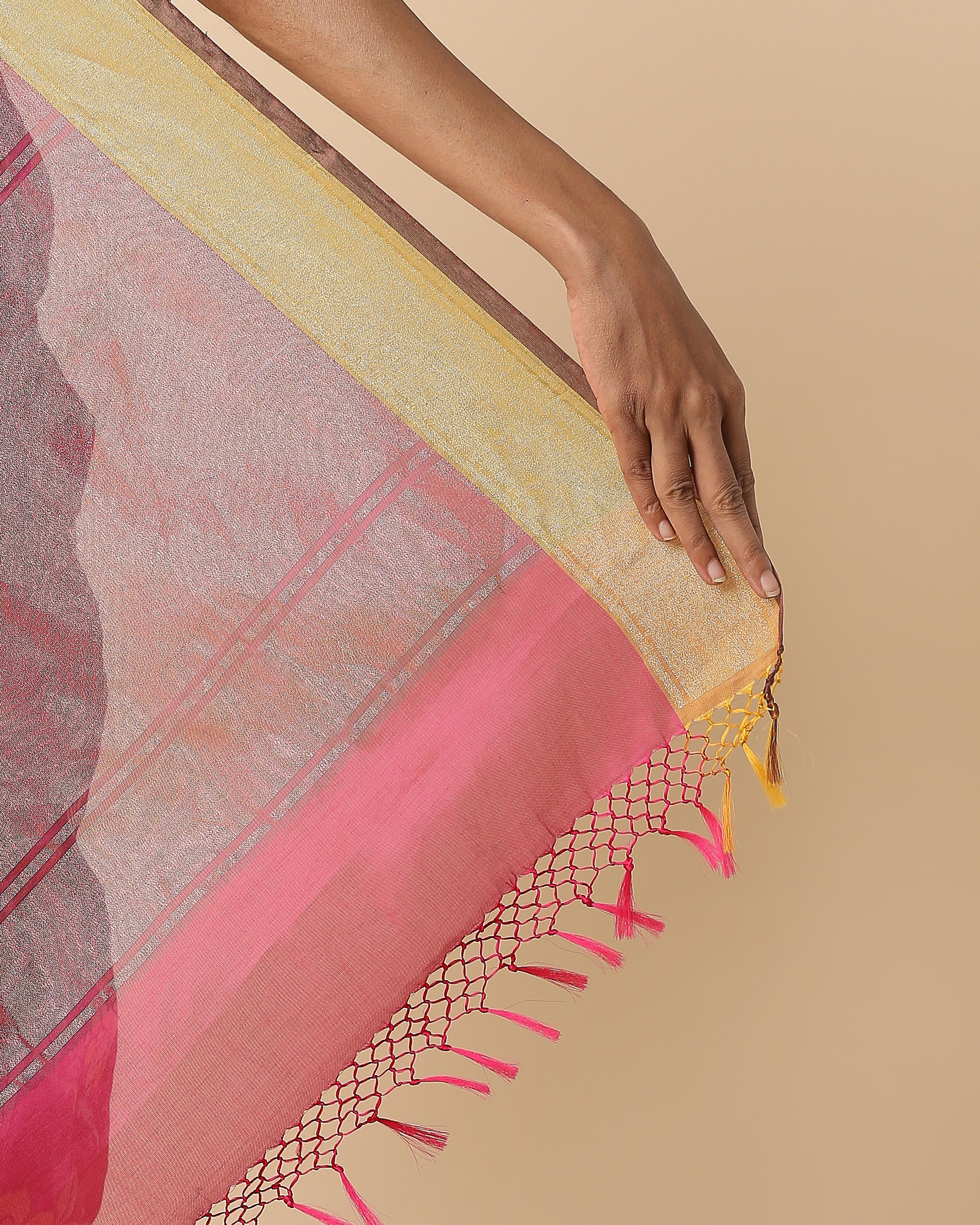 Safia Banarasi Jamdani Silk Cotton Saree