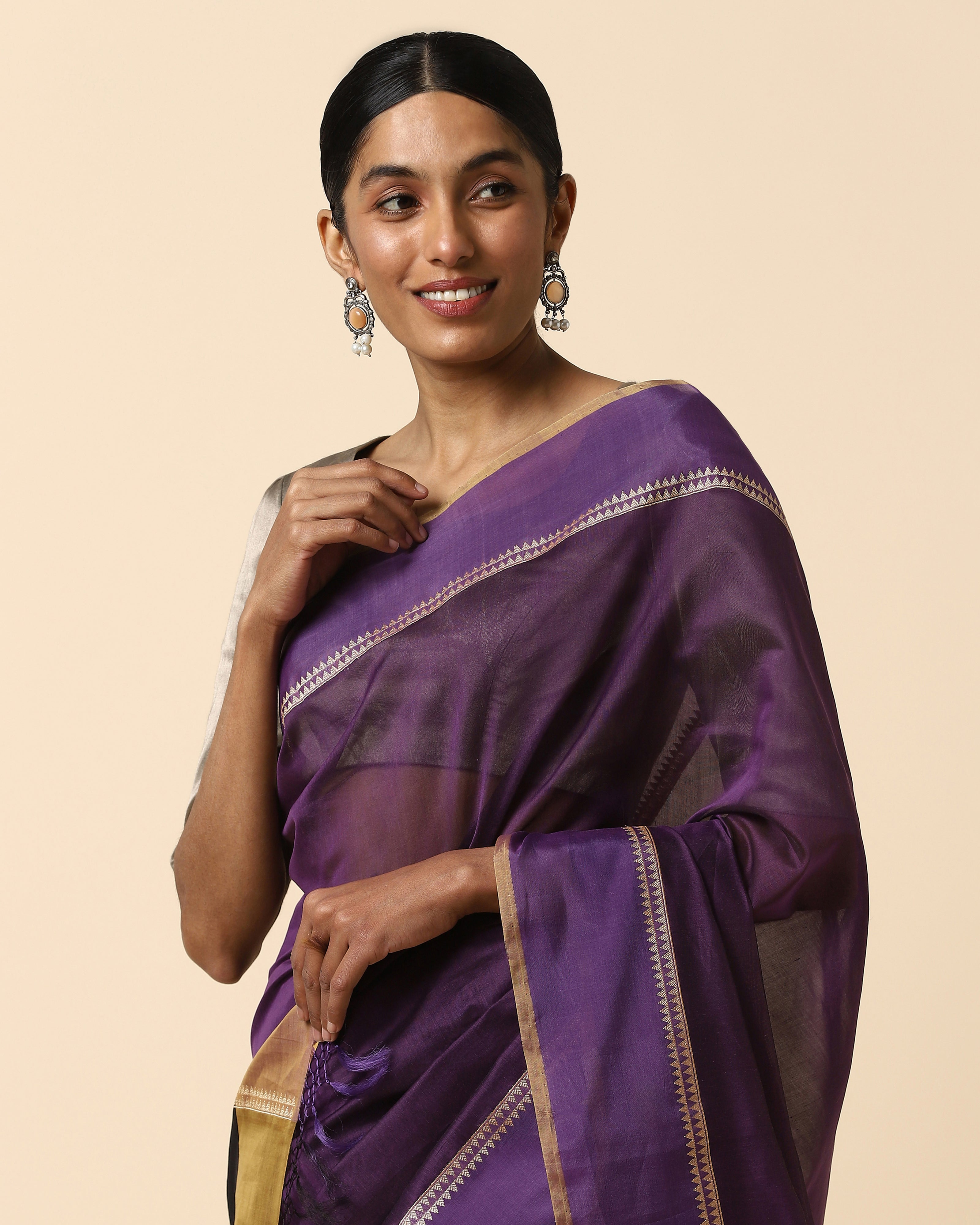 Elise Banarasi Kadwa Silk Cotton Saree
