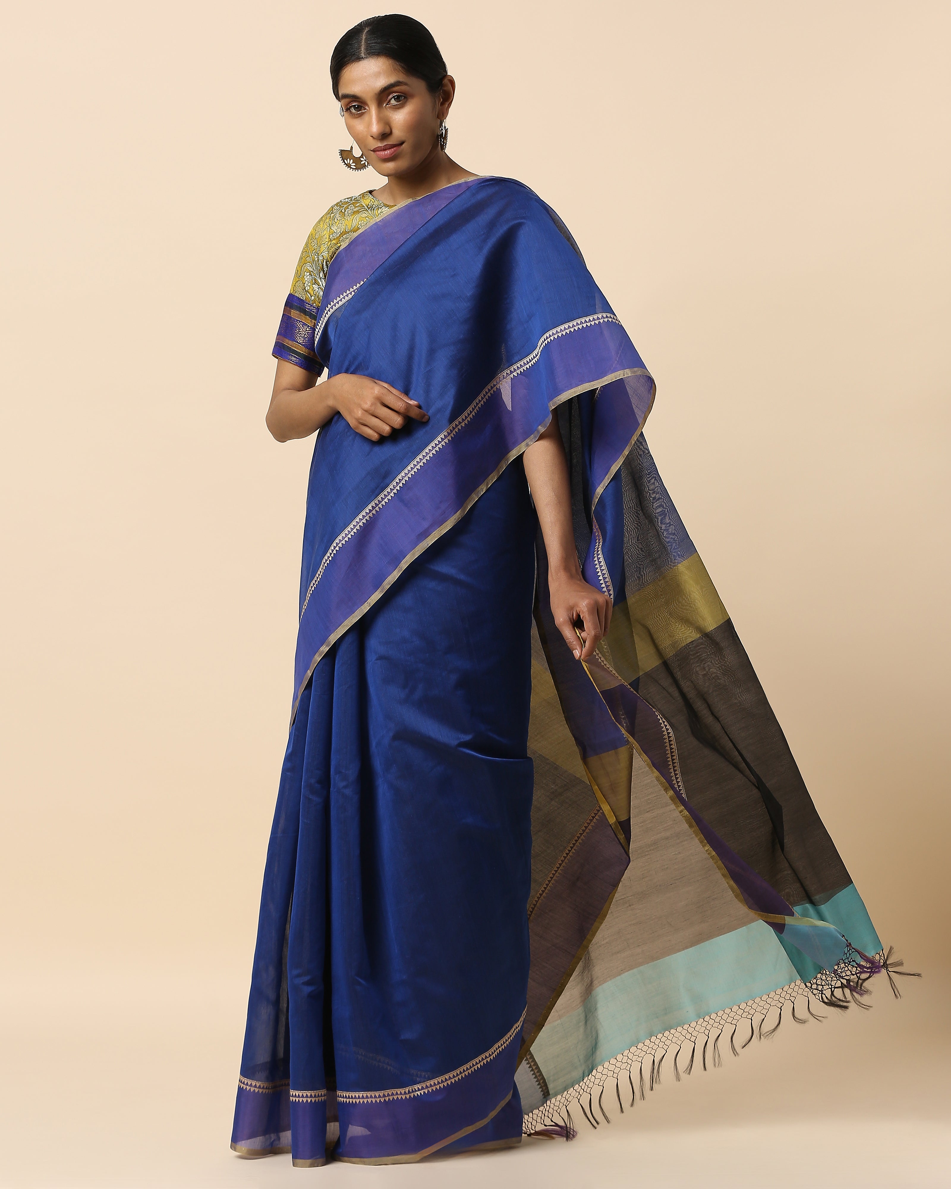 Elise Banarasi Kadwa Silk Cotton Saree