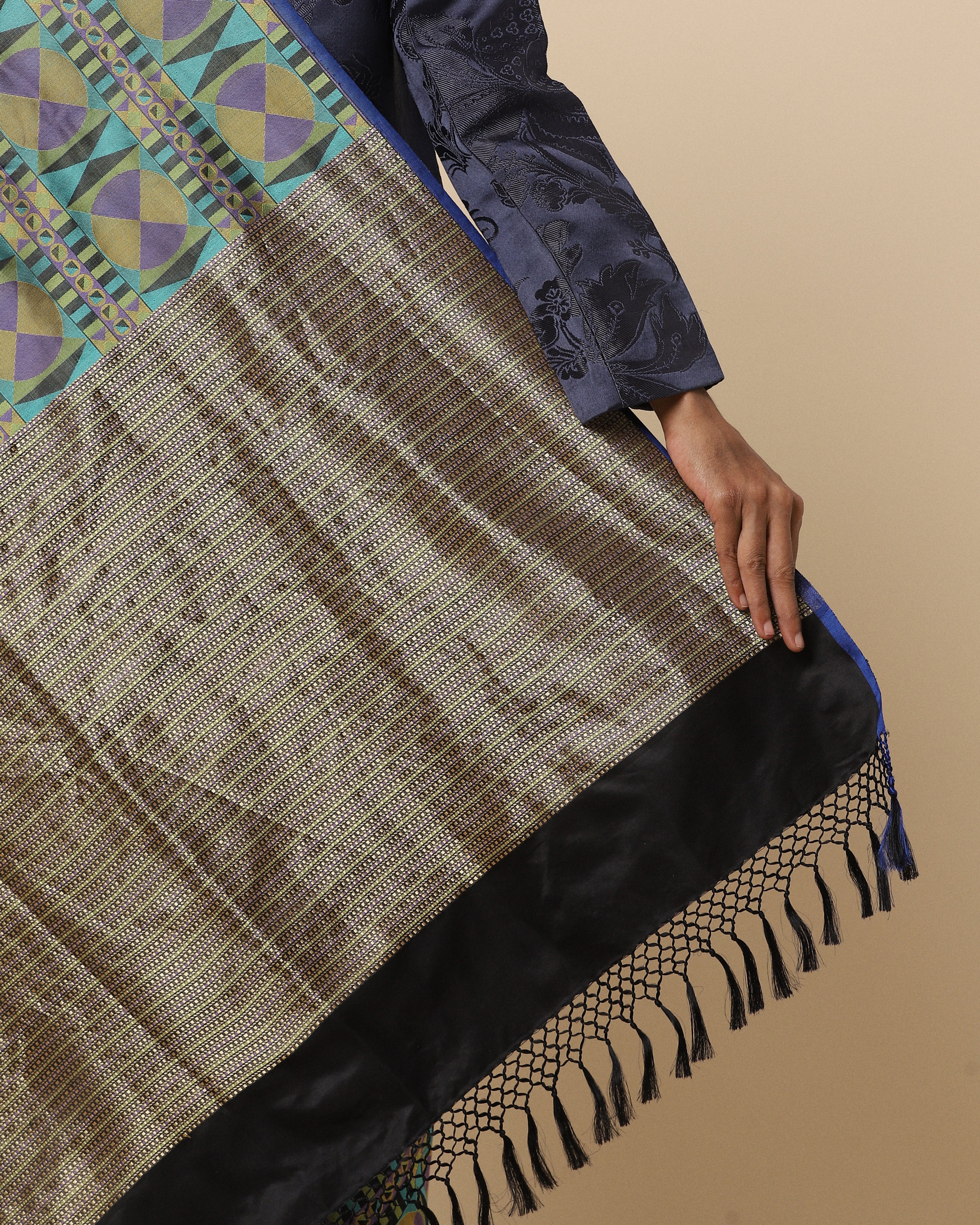 Camille Banarasi Tanchoi Silk Saree