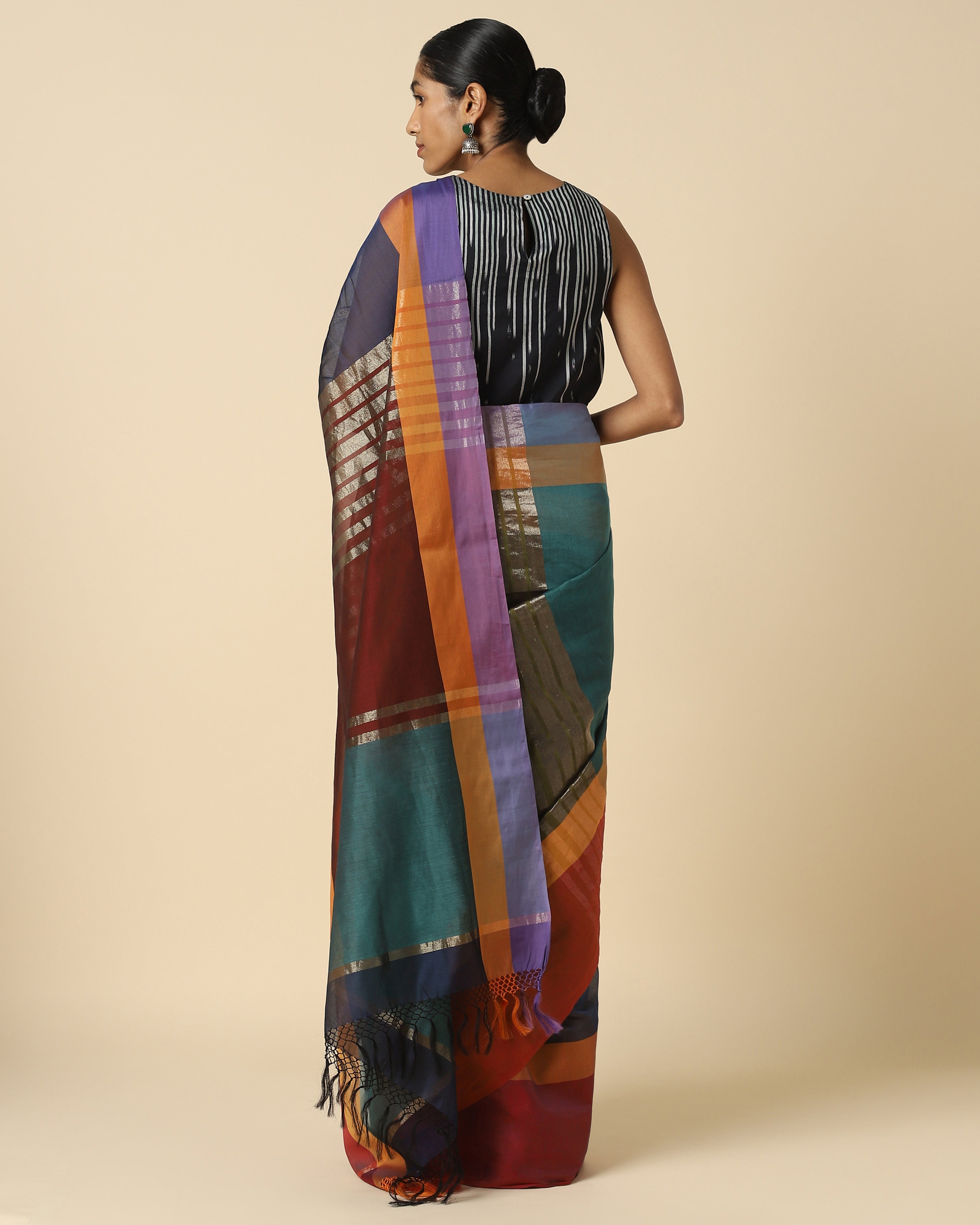 Nadine Banarasi Fekwa Silk Cotton Saree