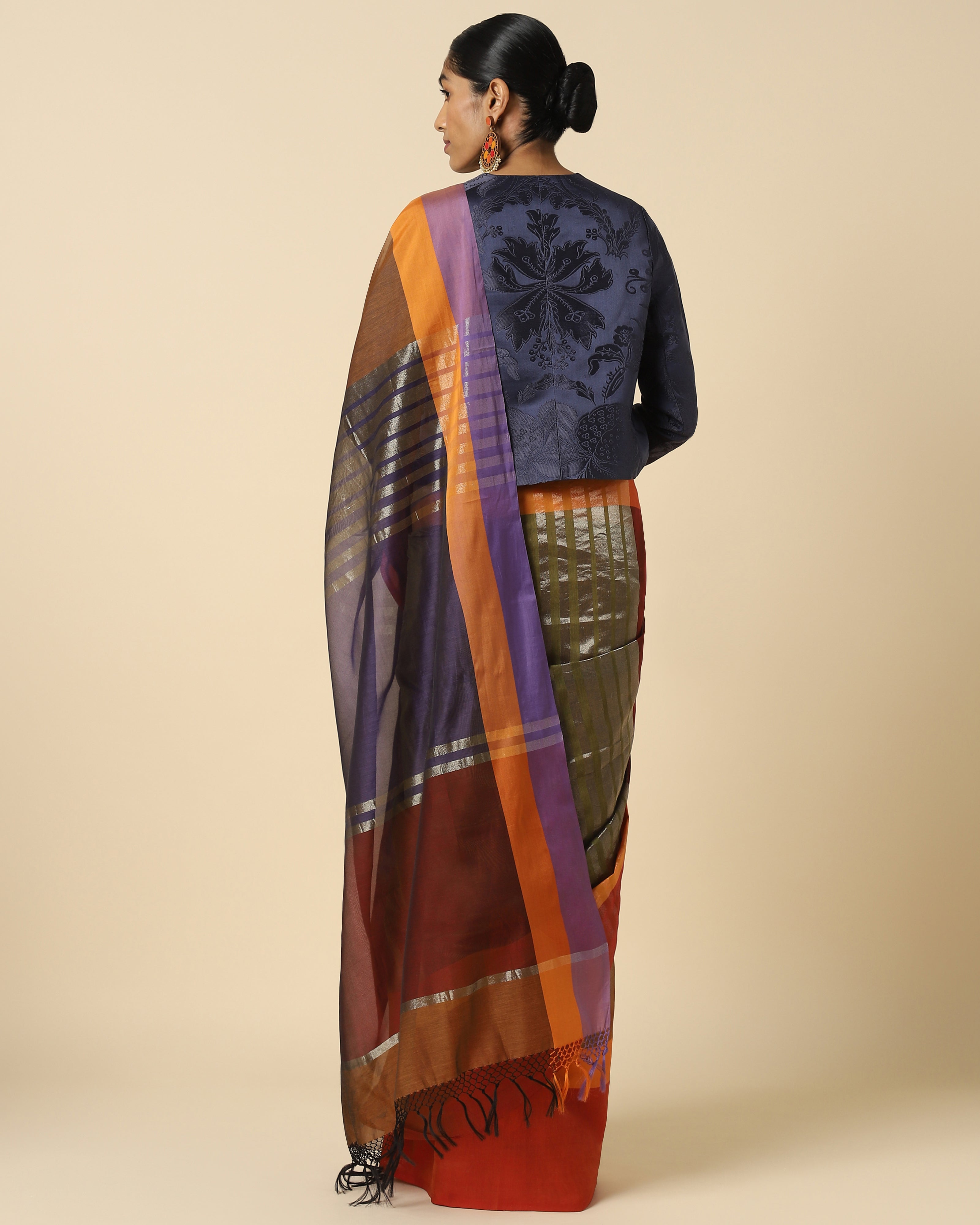 Nadine Banarasi Fekwa Silk Cotton Saree