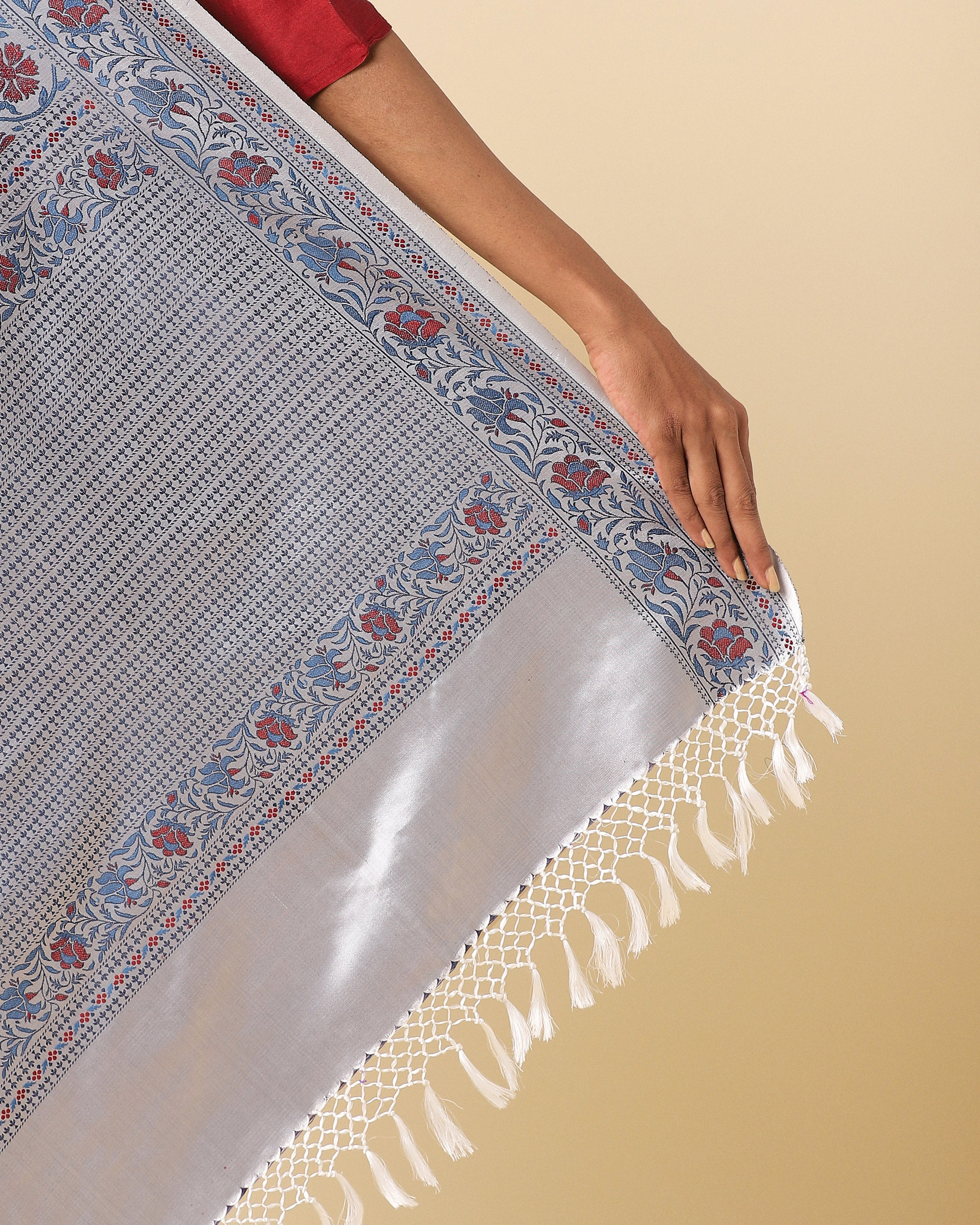 Jasper Banarasi Tanchoi Silk Saree