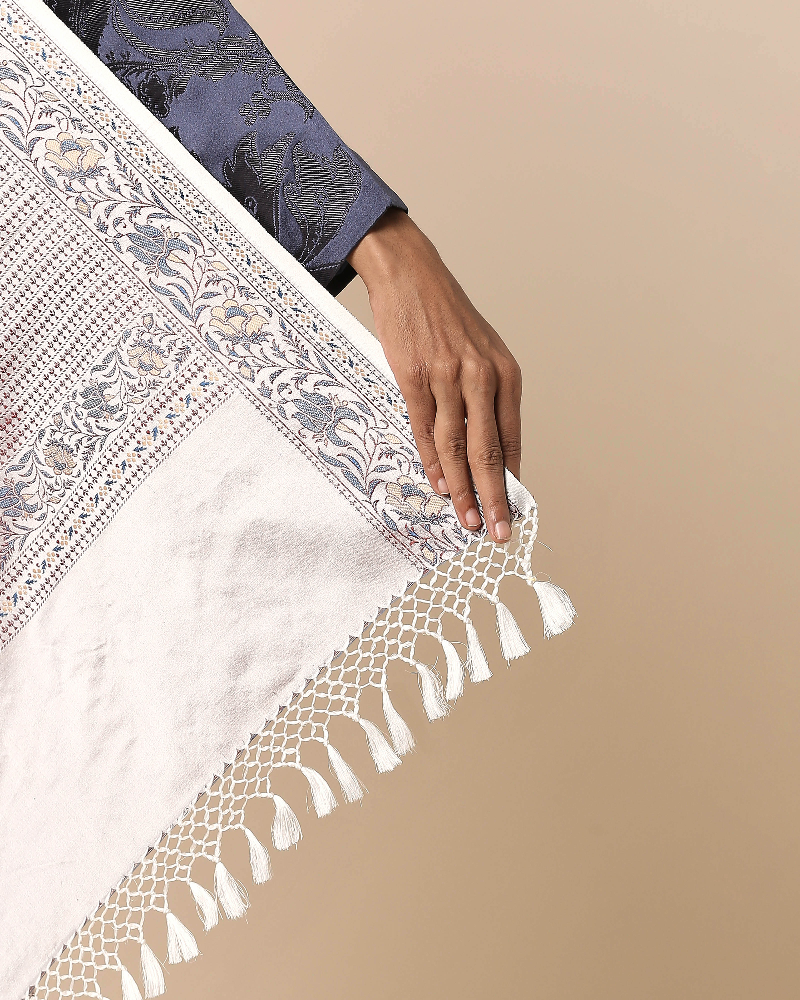 Jasper Banarasi Tanchoi Silk Saree