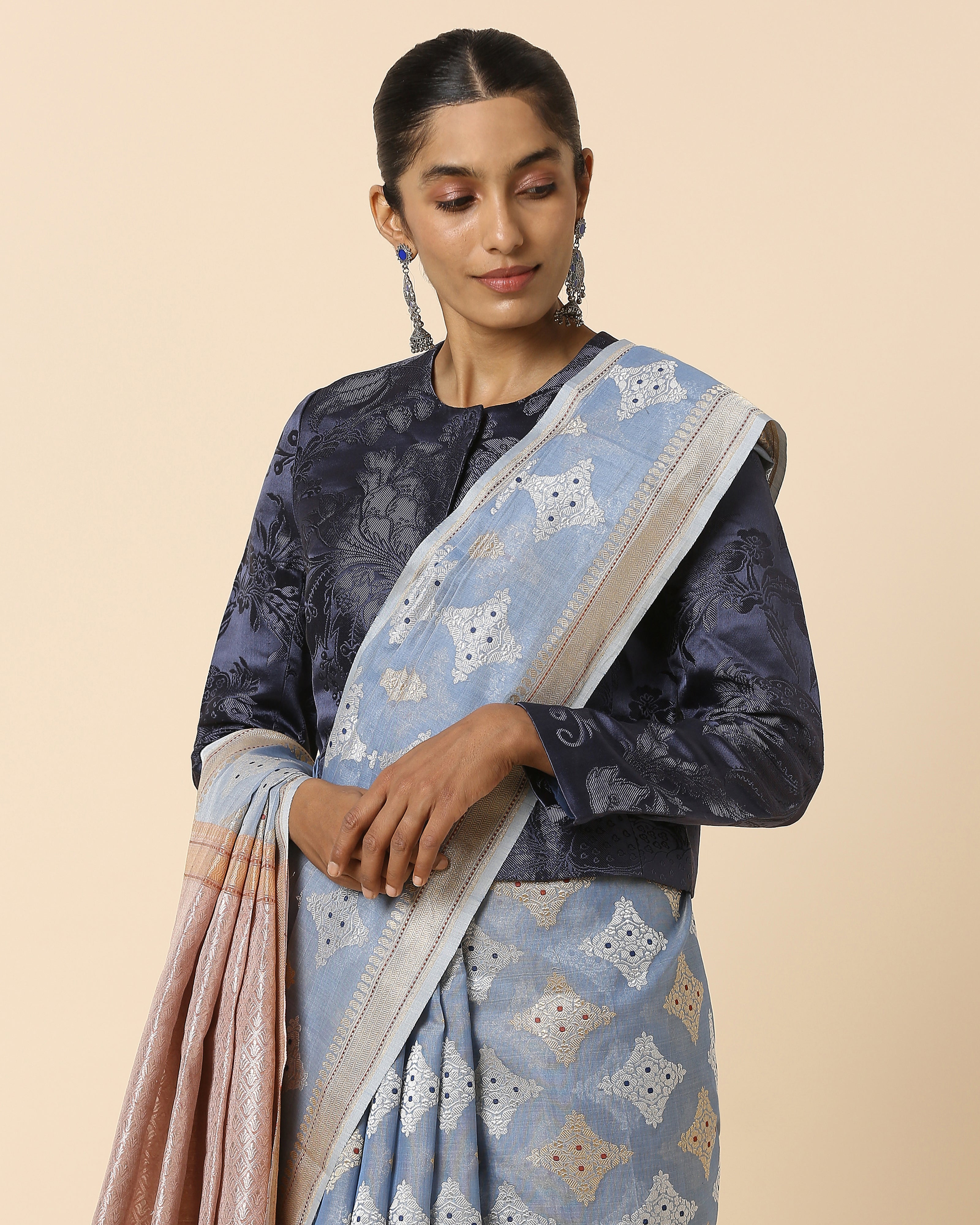 Fariz Banarasi Kadwa Silk Cotton Saree