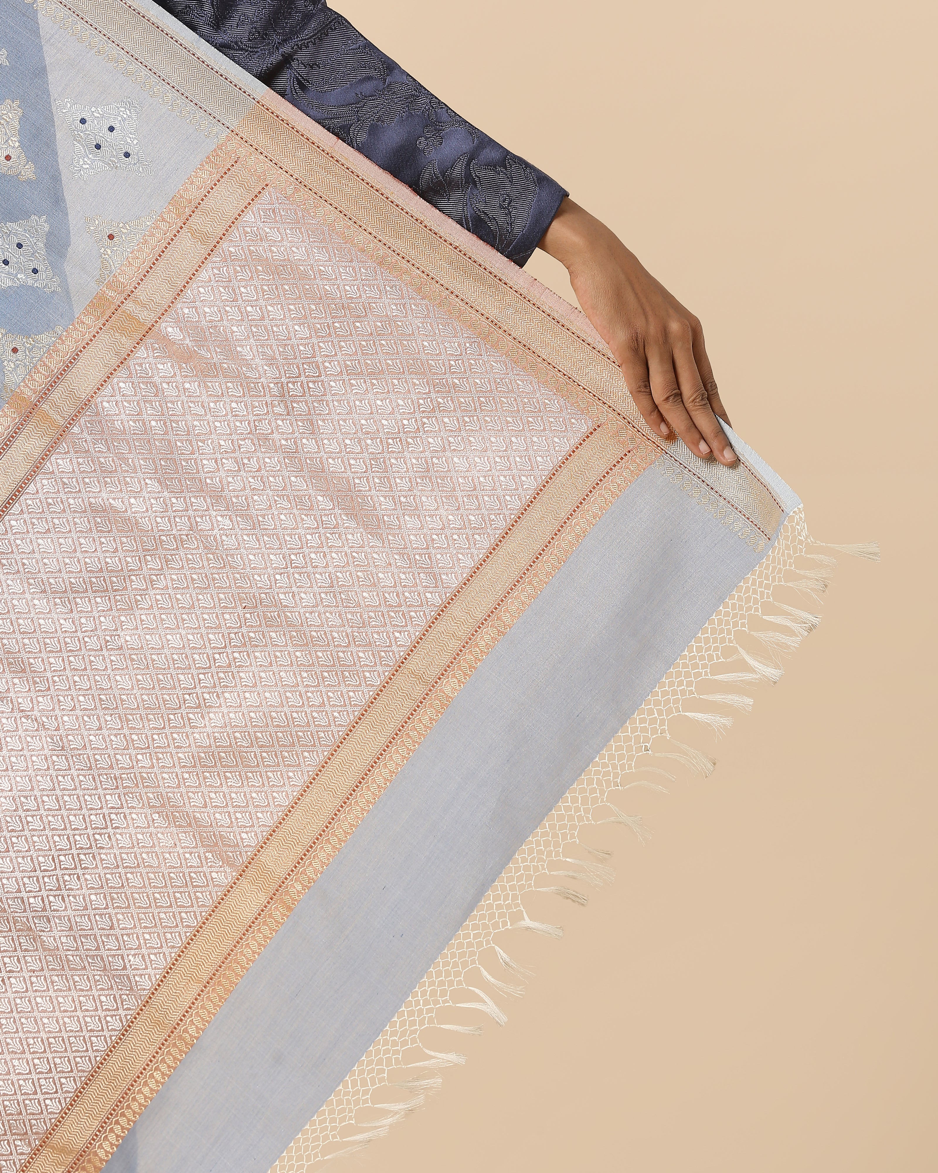 Fariz Banarasi Kadwa Silk Cotton Saree