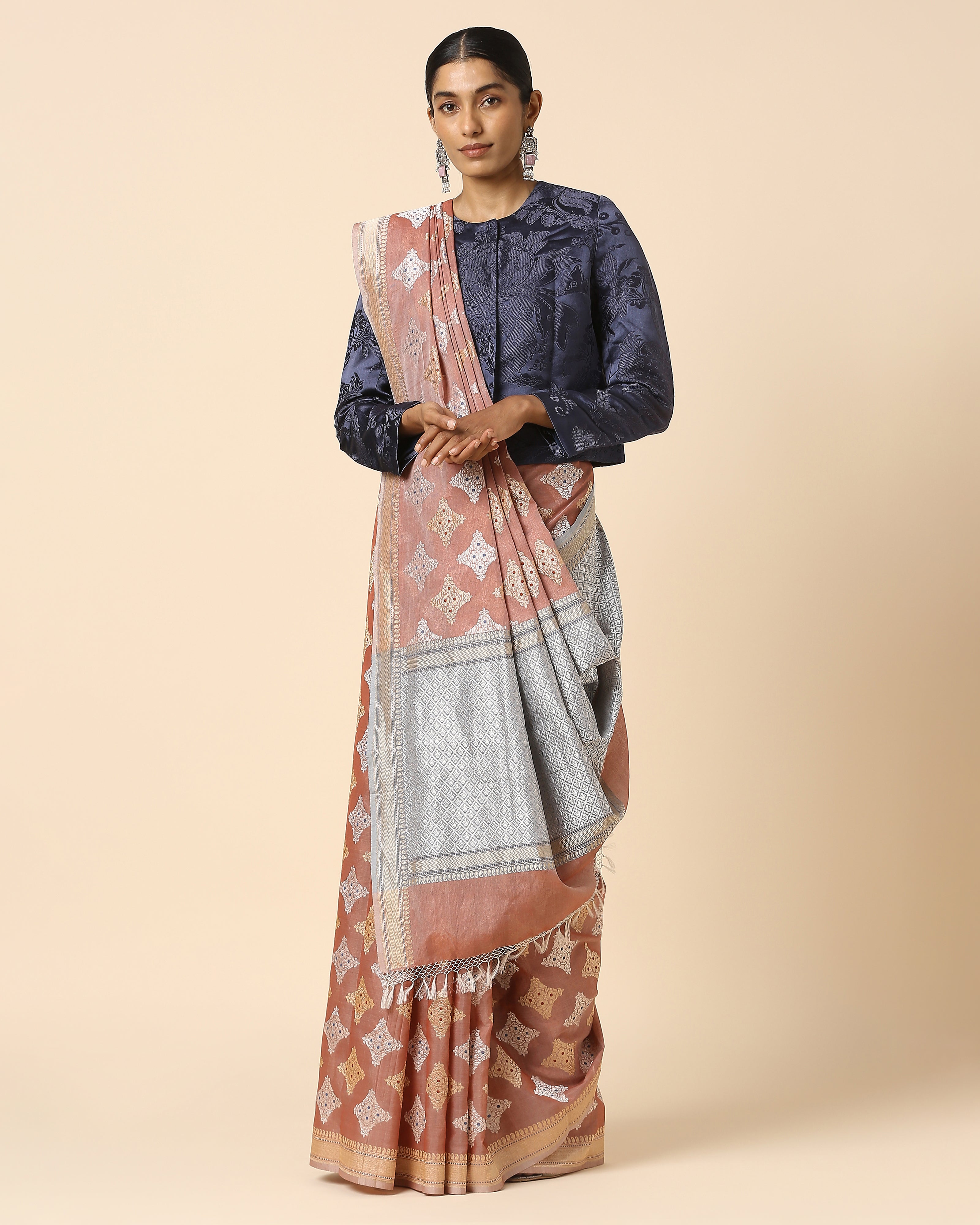 Fariz Banarasi Kadwa Silk Cotton Saree