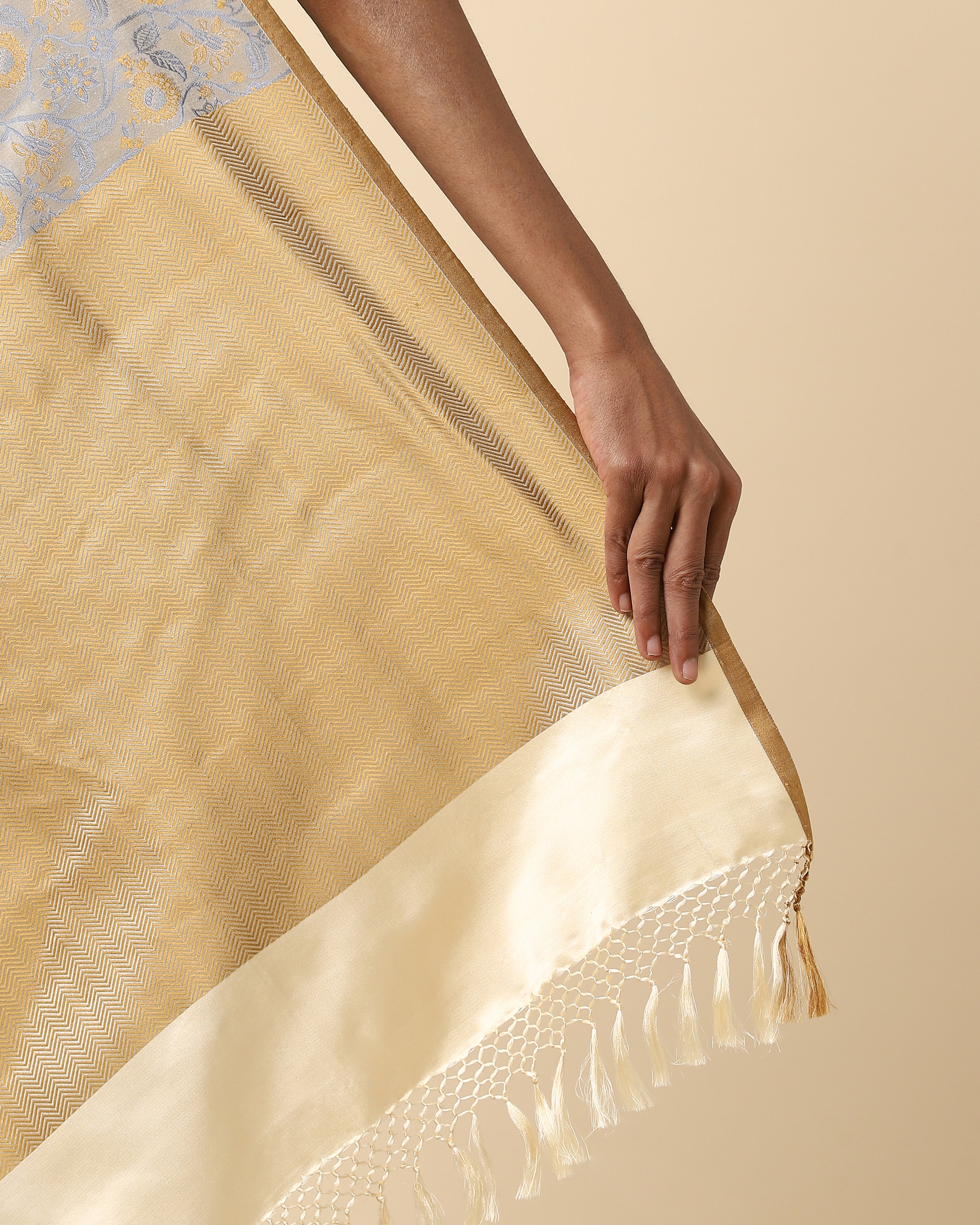 Laylee Banarasi Tanchoi Silk Saree