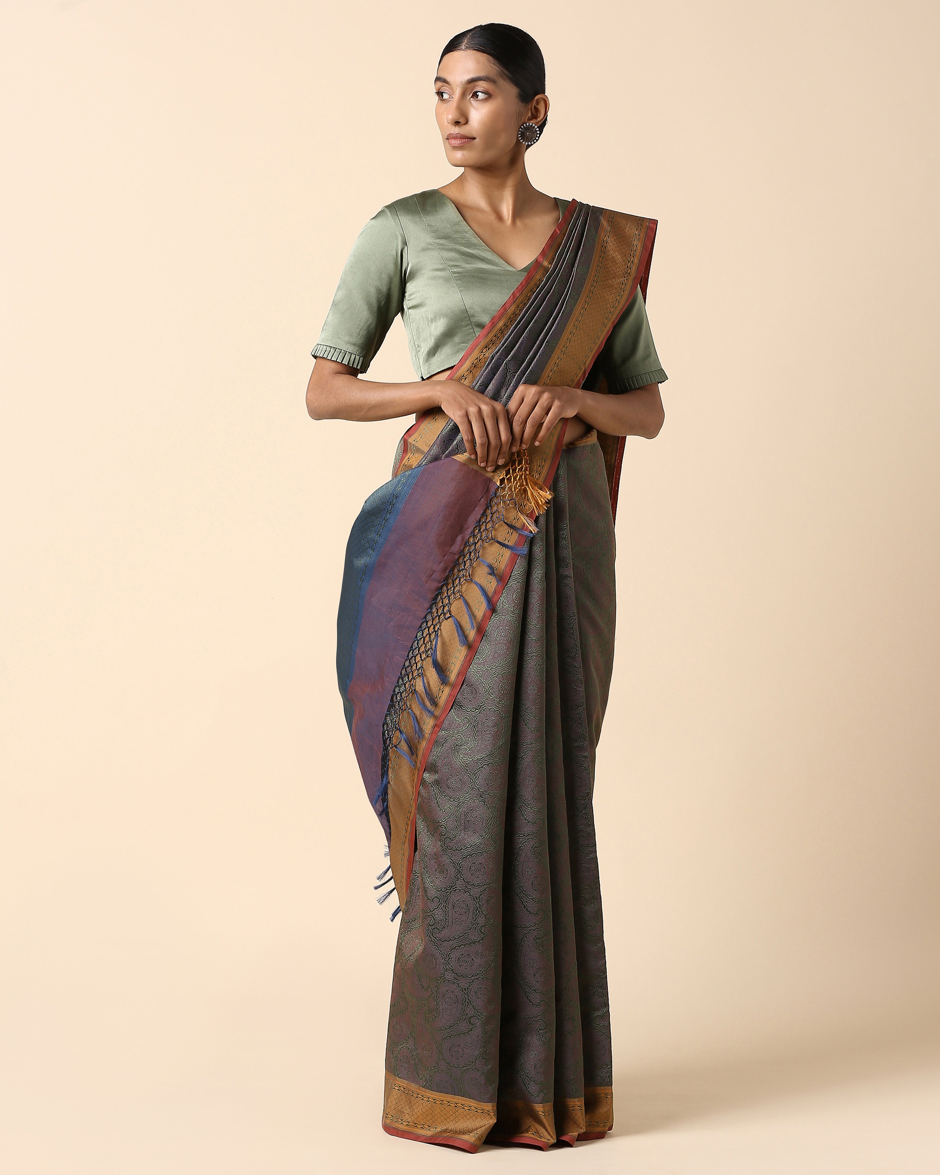 Nahid Banarasi Kadwa Silk Cotton Saree