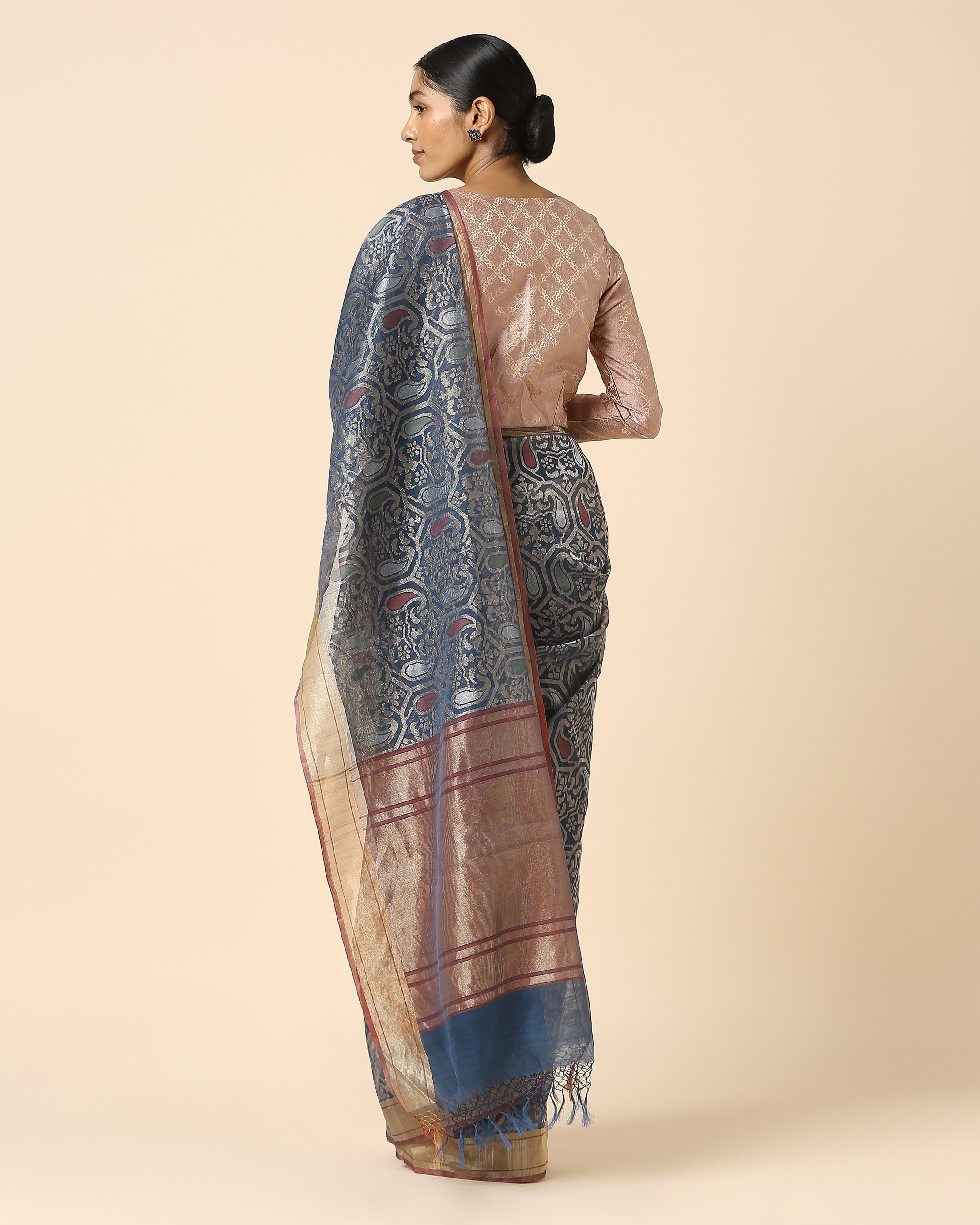 Keyani Banarasi Jamdani Silk Cotton Saree
