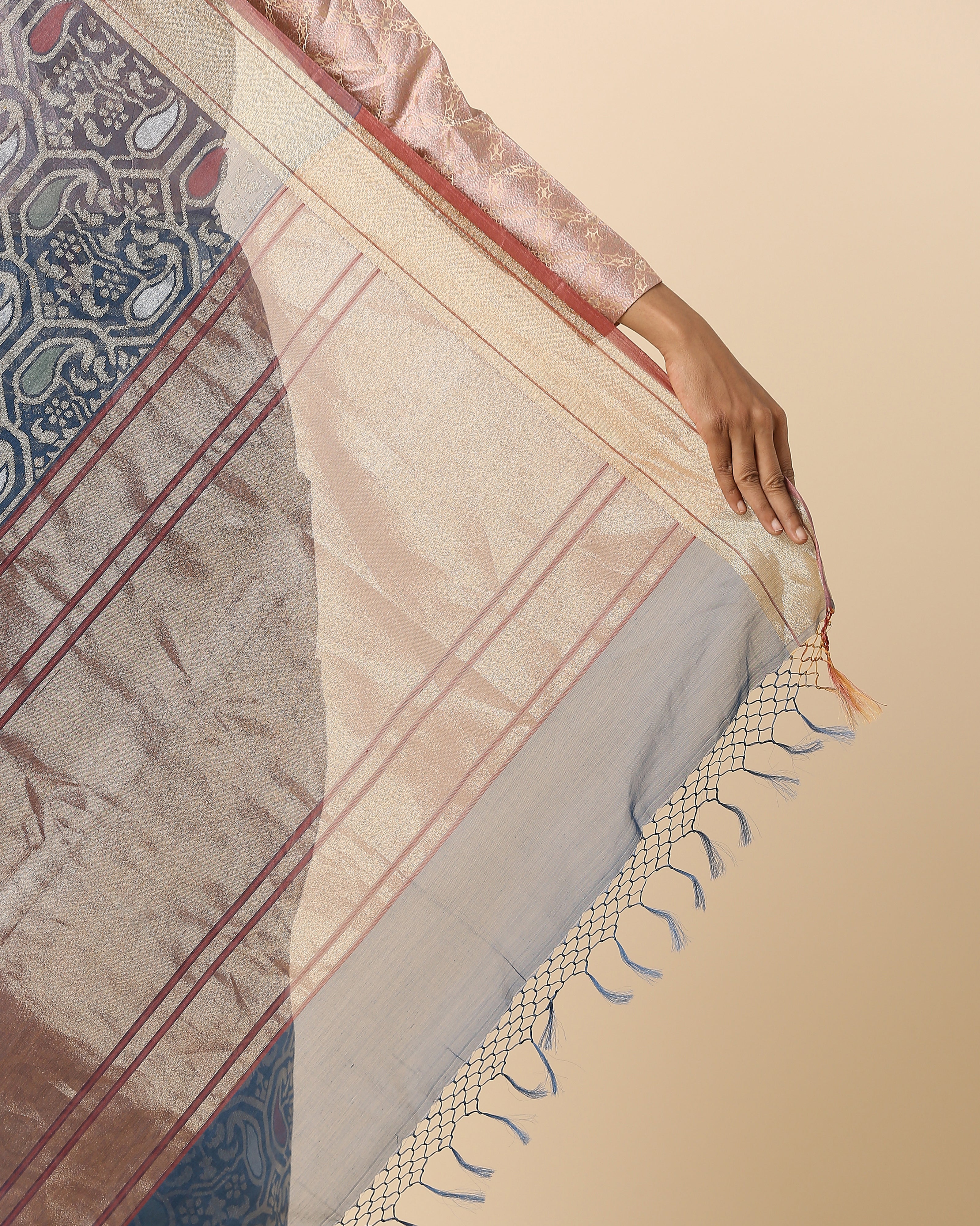 Keyani Banarasi Jamdani Silk Cotton Saree