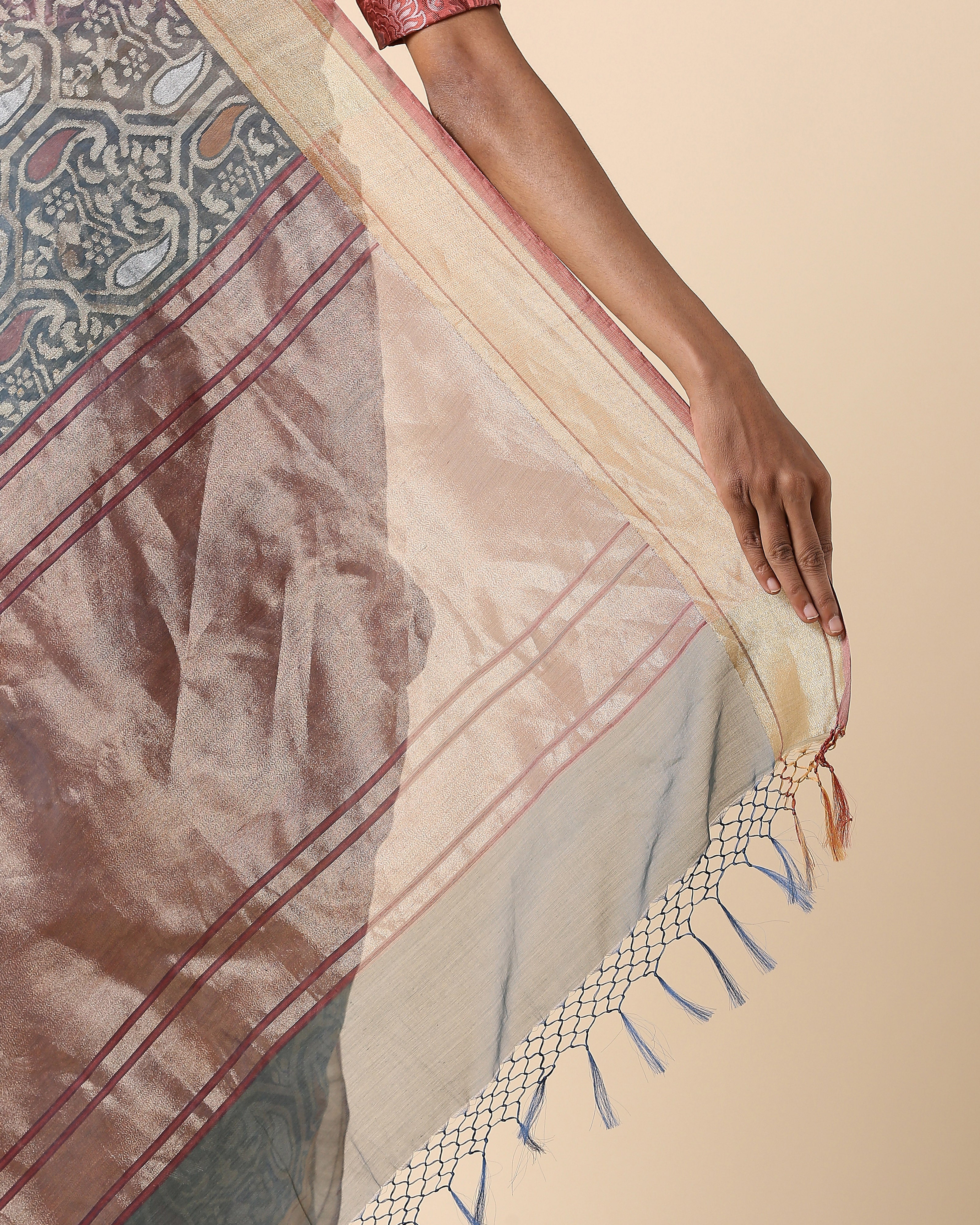 Keyani Banarasi Jamdani Silk Cotton Saree