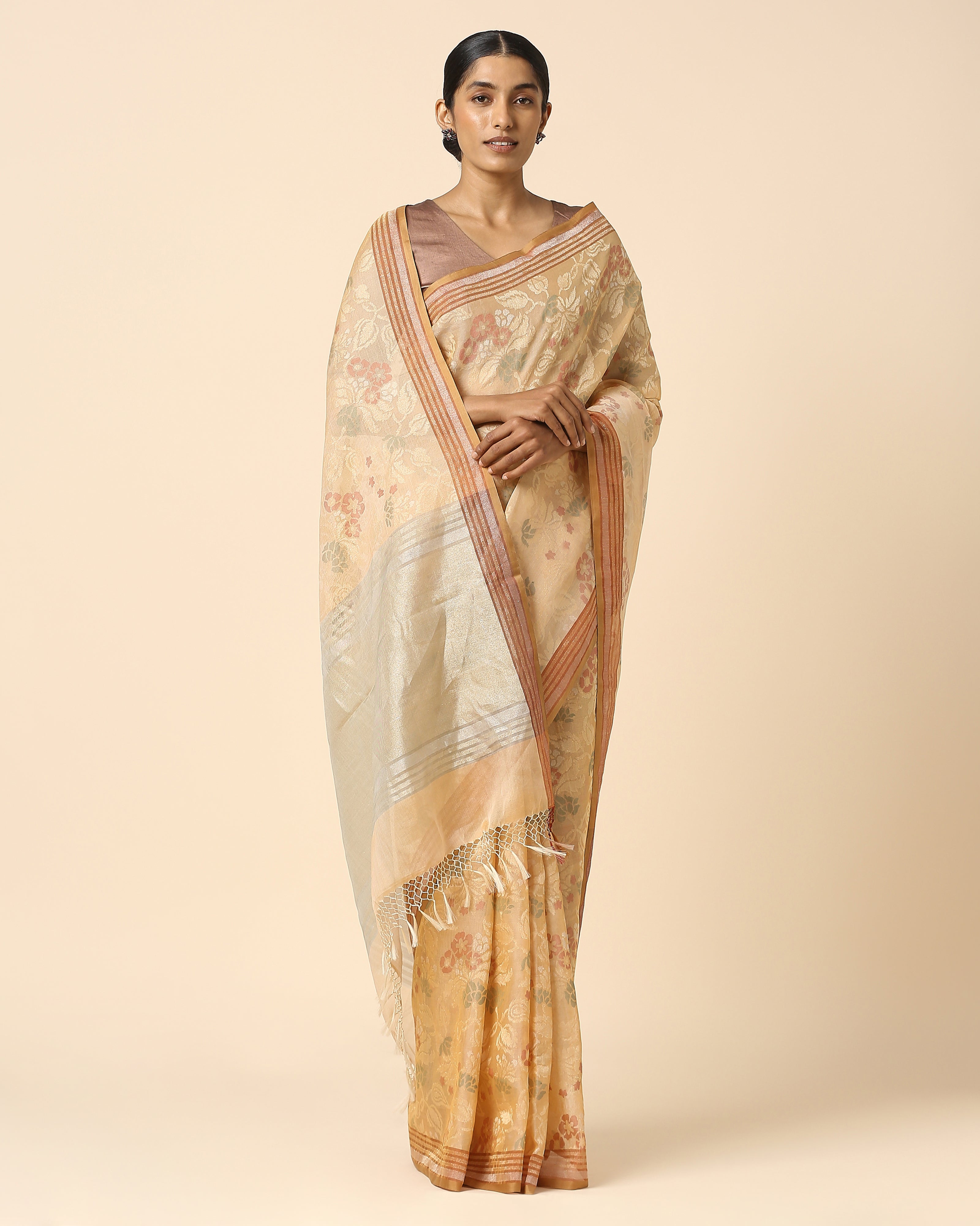Hester Banarasi Jamdani Silk Cotton Saree