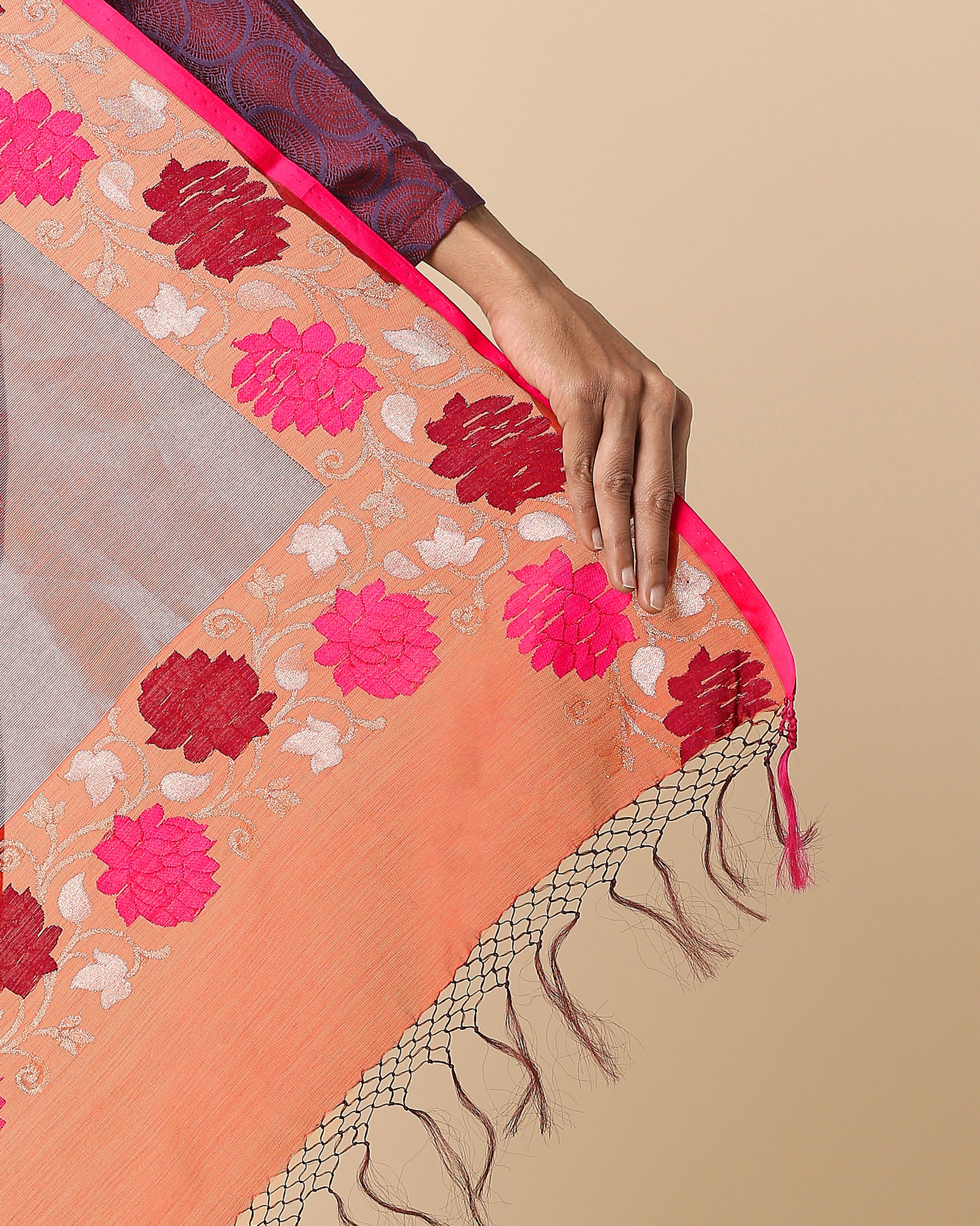 Kamal Banarasi Ektara Kadwa Silk Cotton Saree