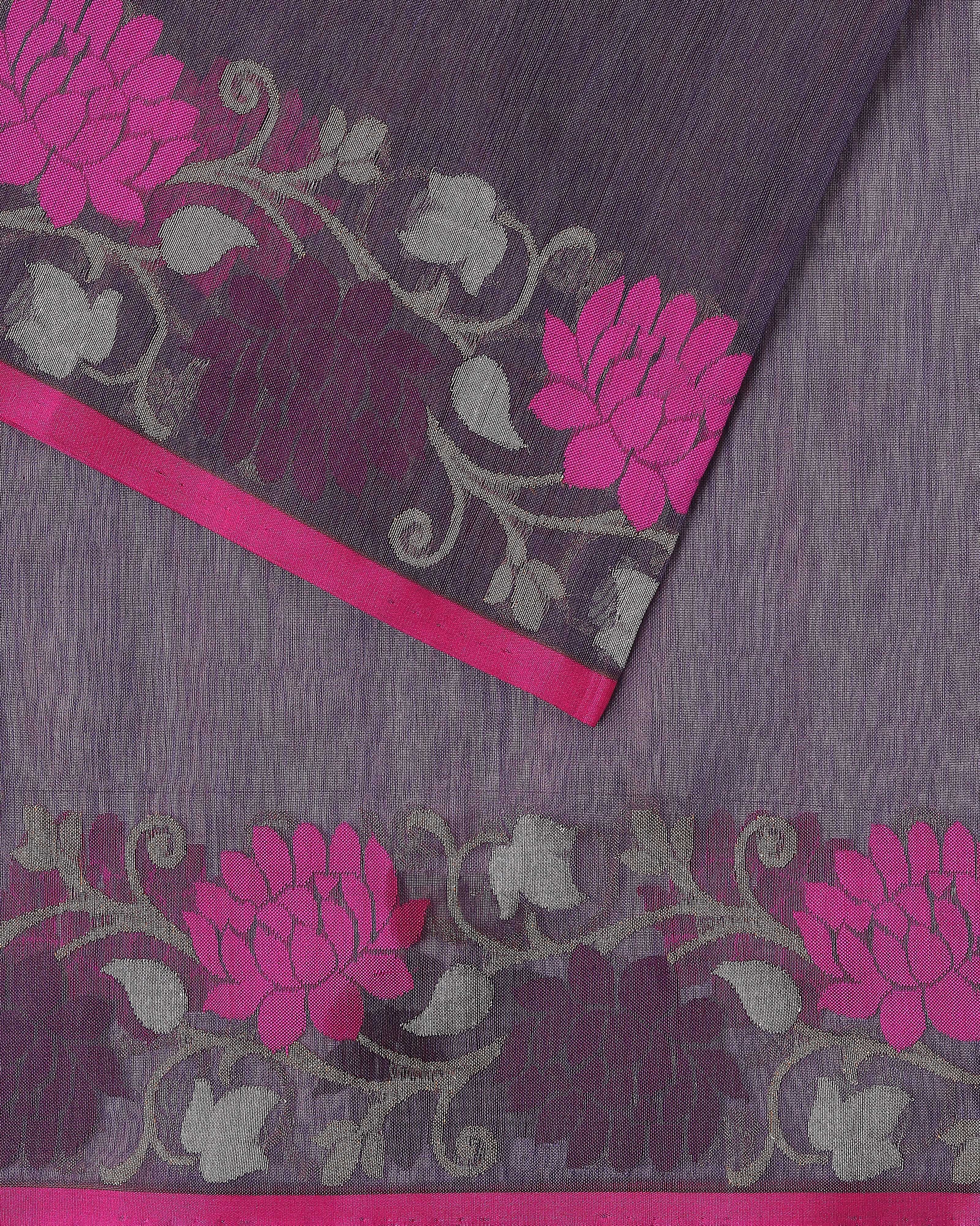 Kamal Banarasi Ektara Kadwa Silk Cotton Saree