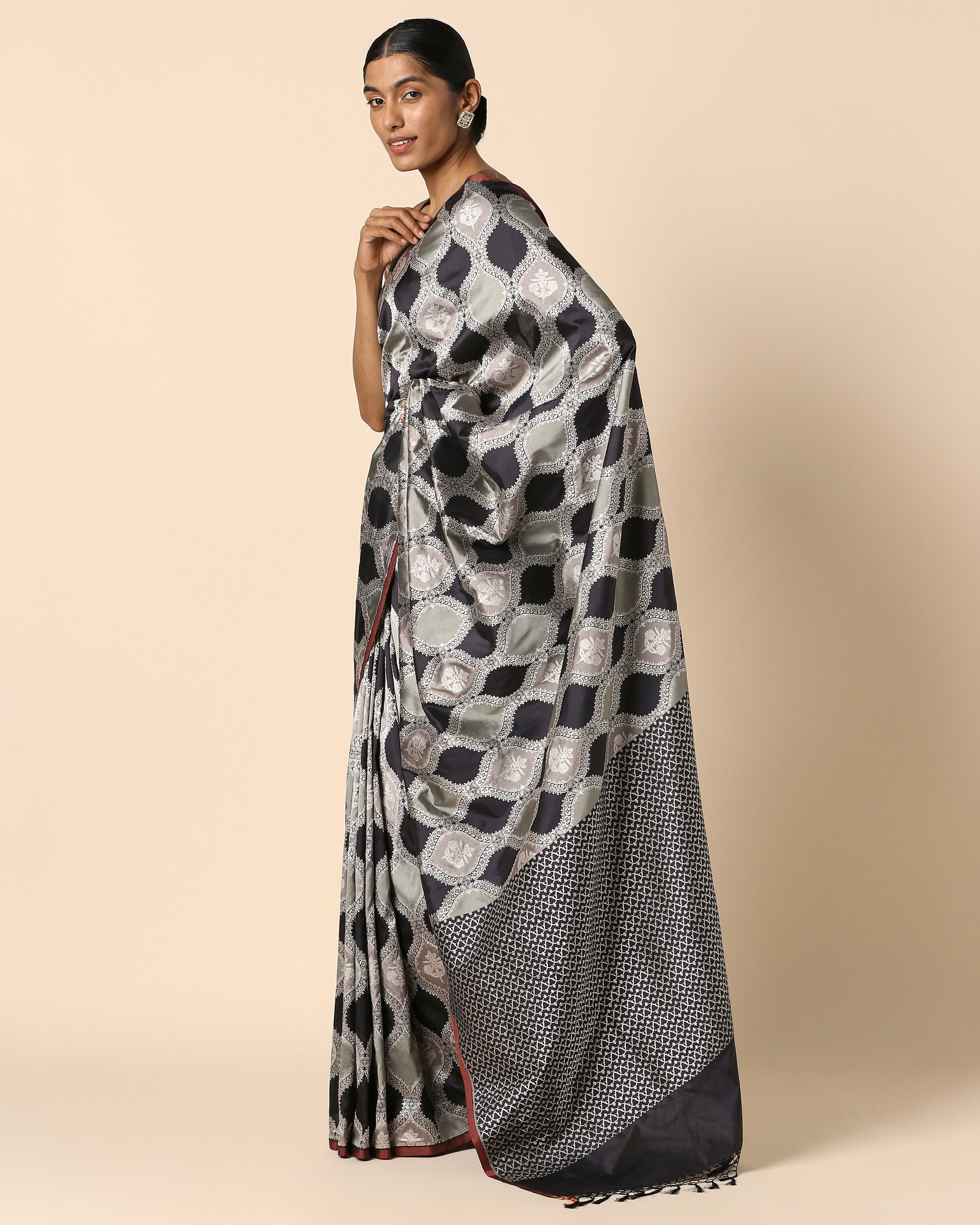 Zola Banarasi Rangkaat Silk Saree