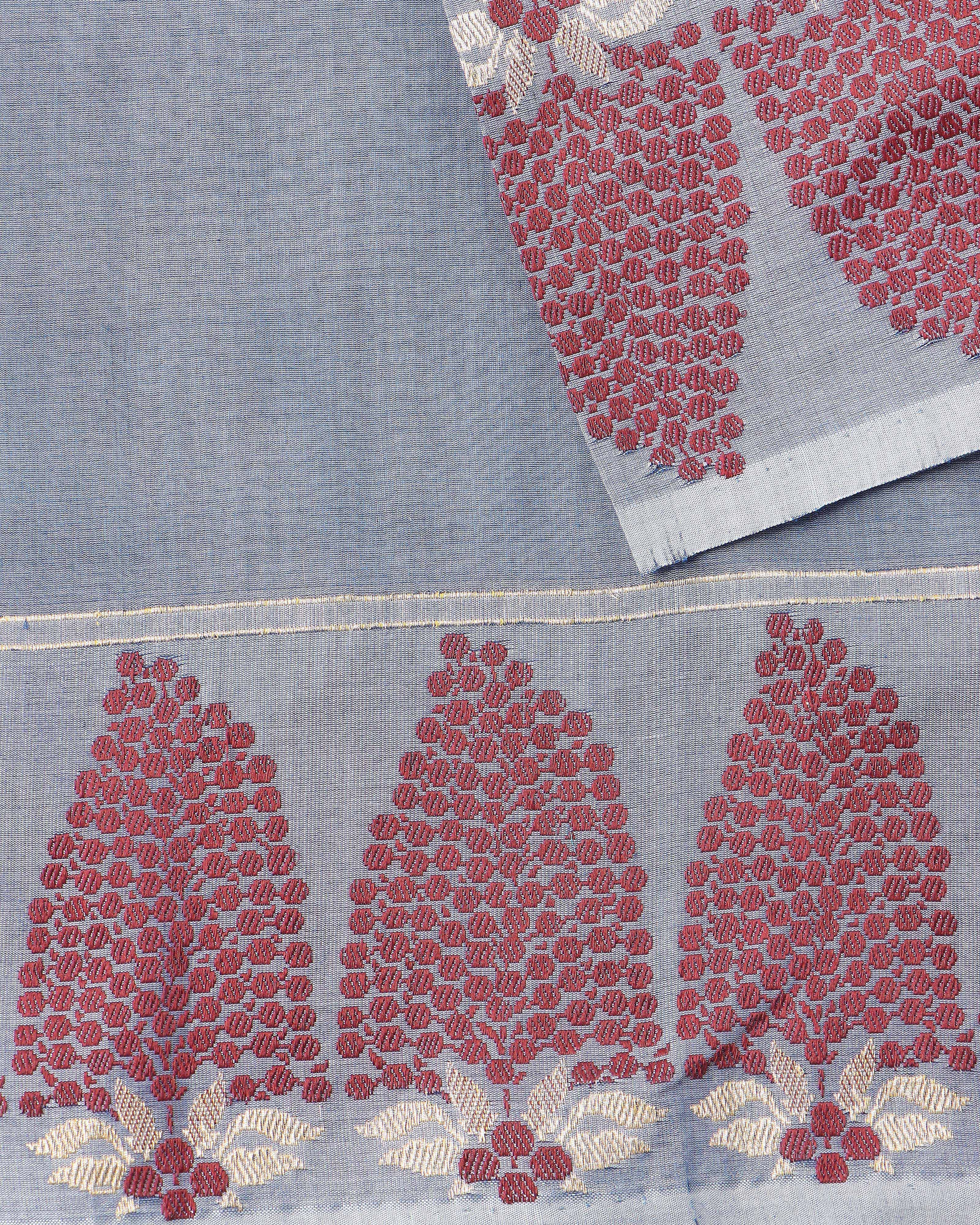 Sora Banarasi Kadwa Silk Cotton Saree