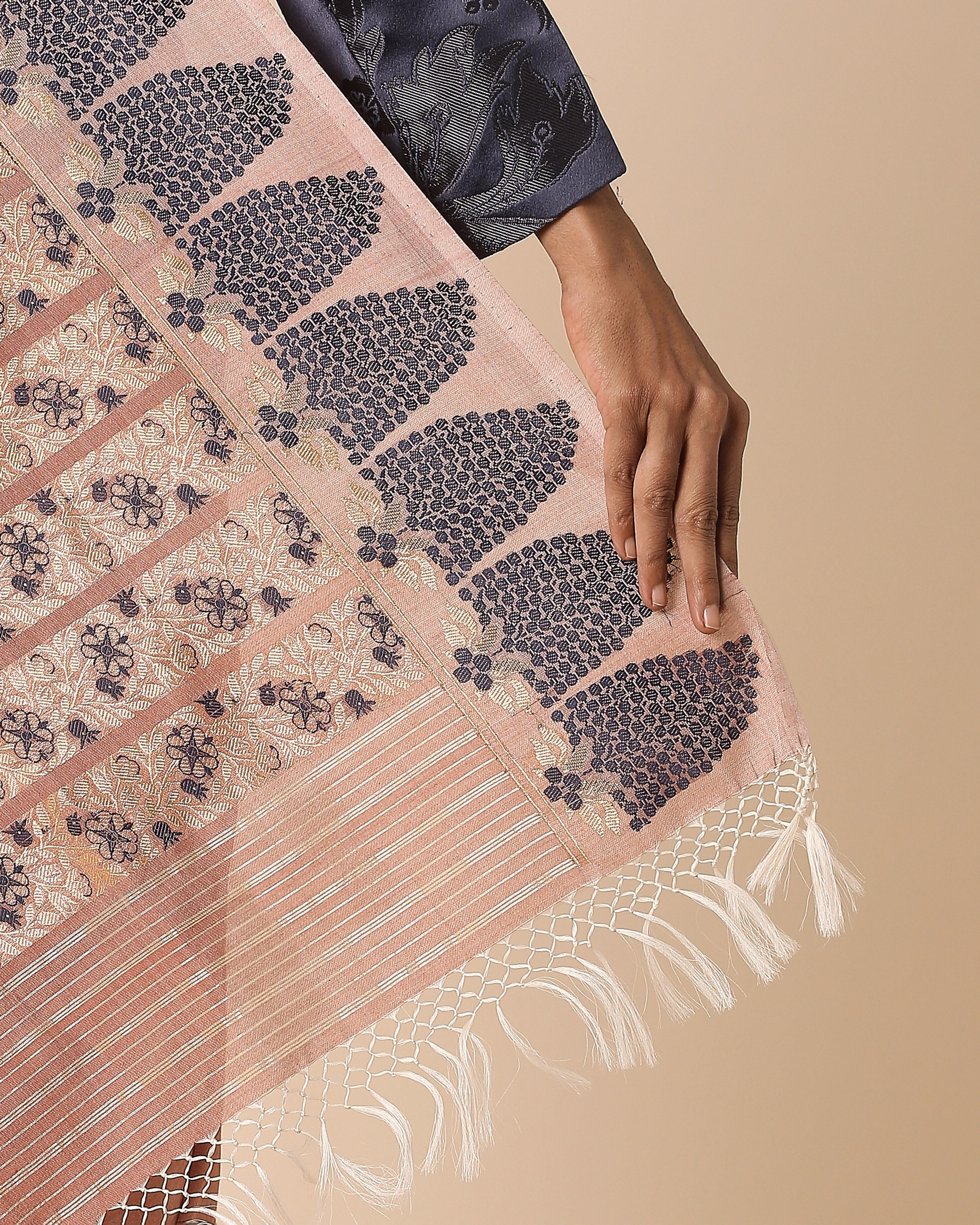 Sora Banarasi Kadwa Silk Cotton Saree