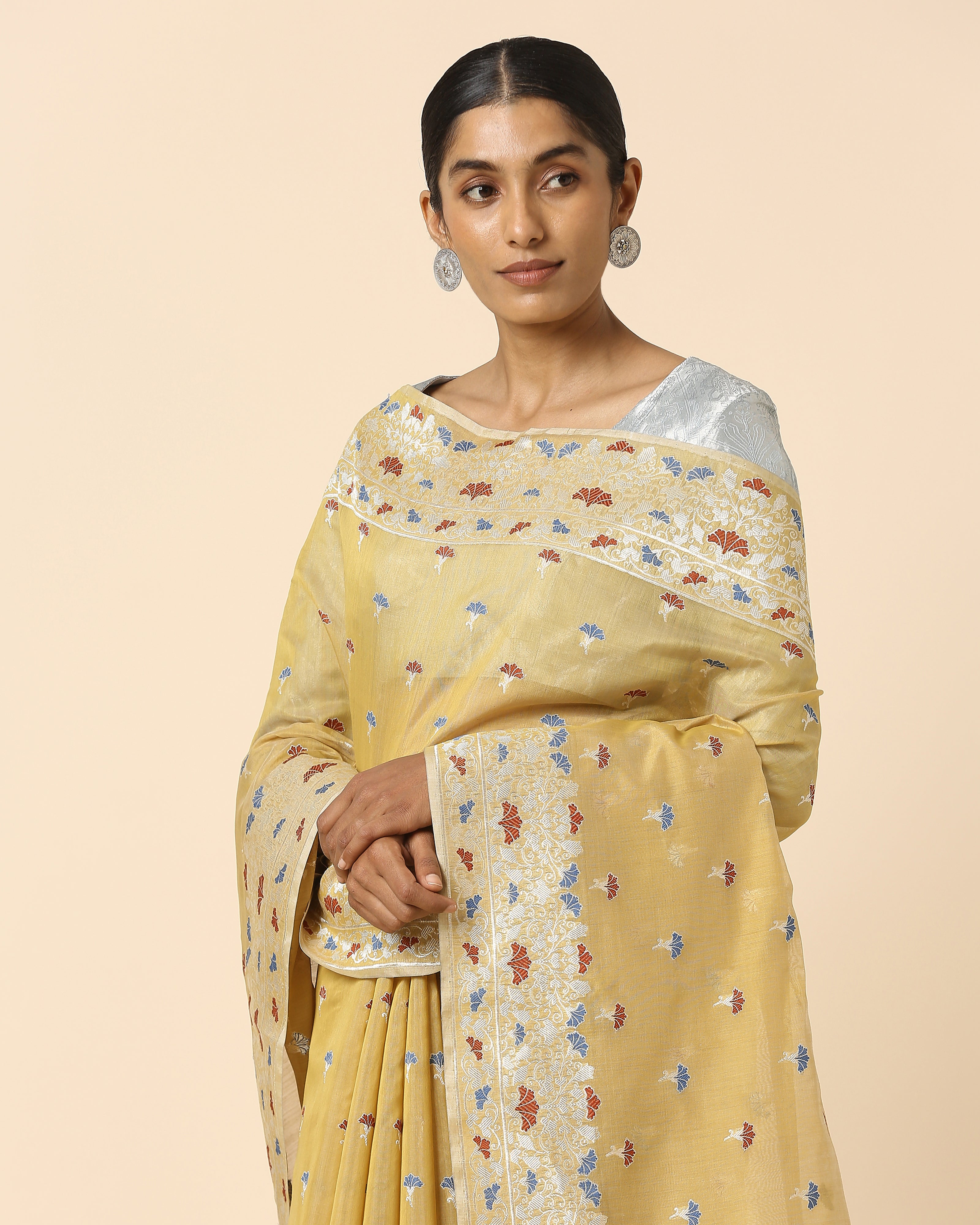 Riko Banarasi Kadwa Silk Cotton Saree