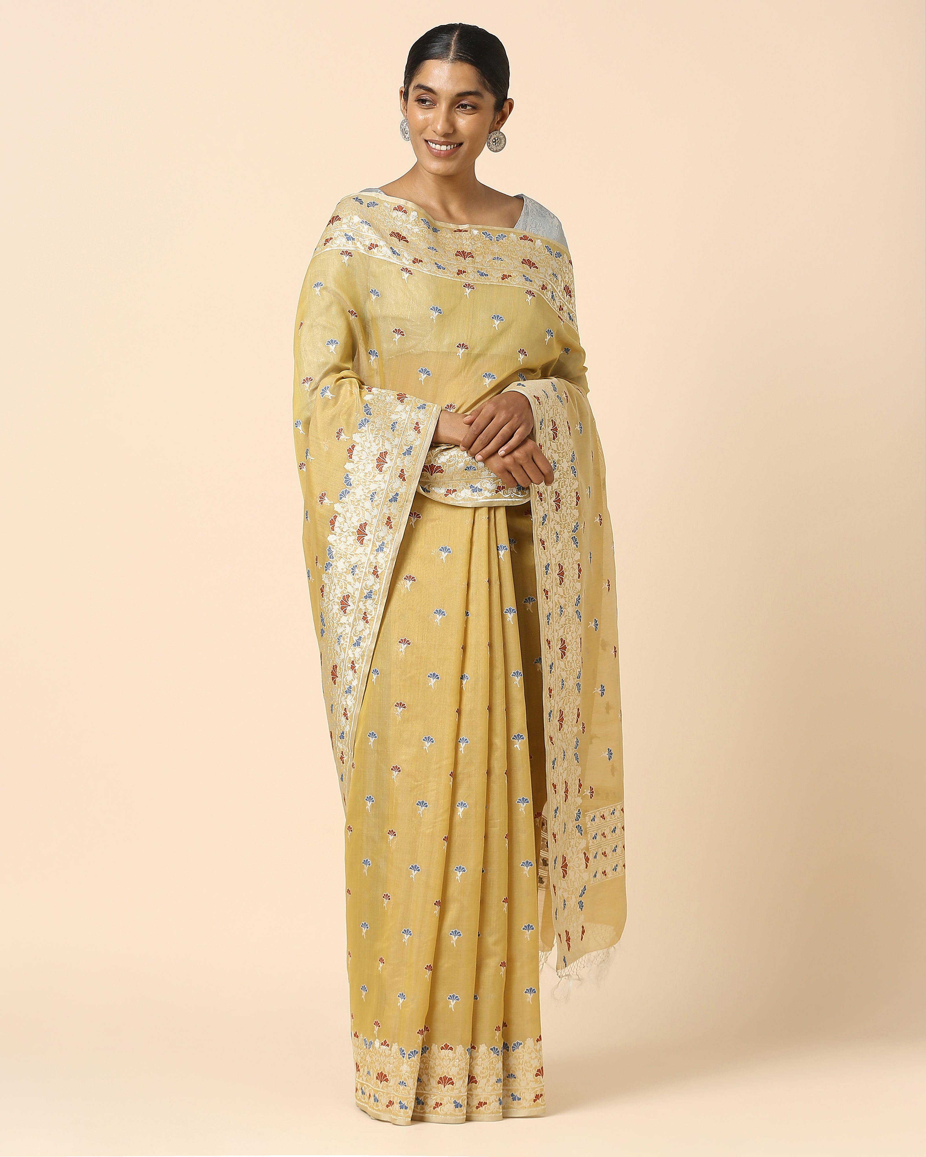 Riko Banarasi Kadwa Silk Cotton Saree