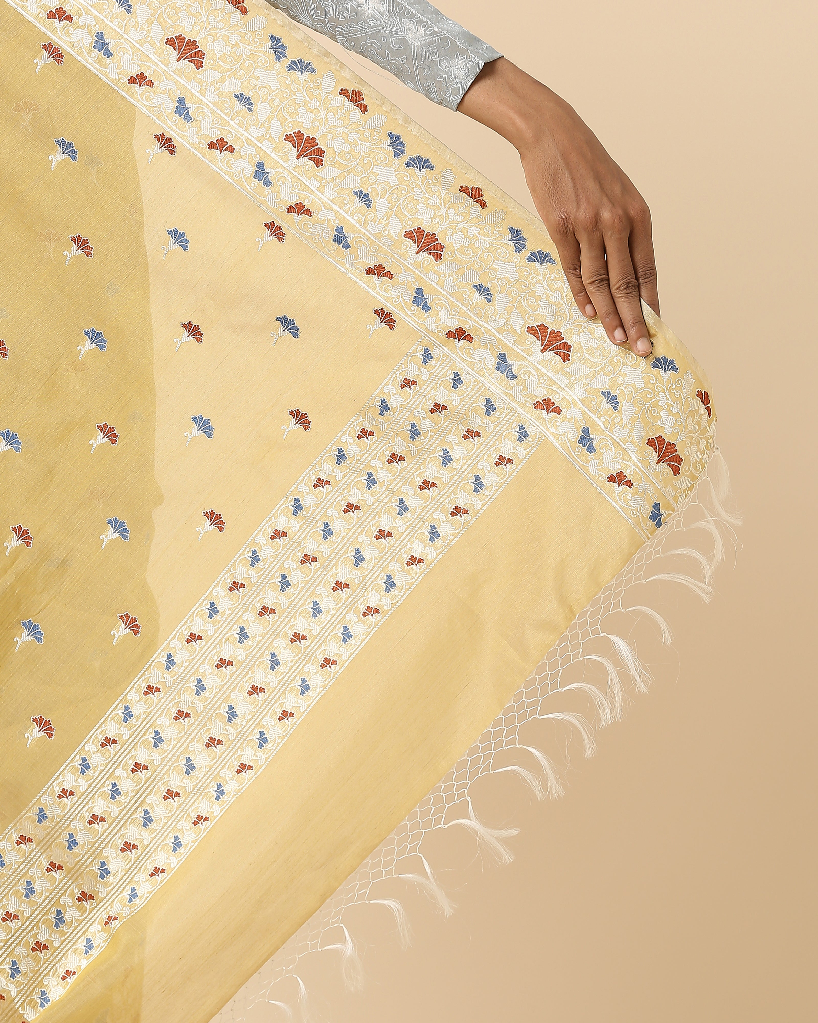 Riko Banarasi Kadwa Silk Cotton Saree