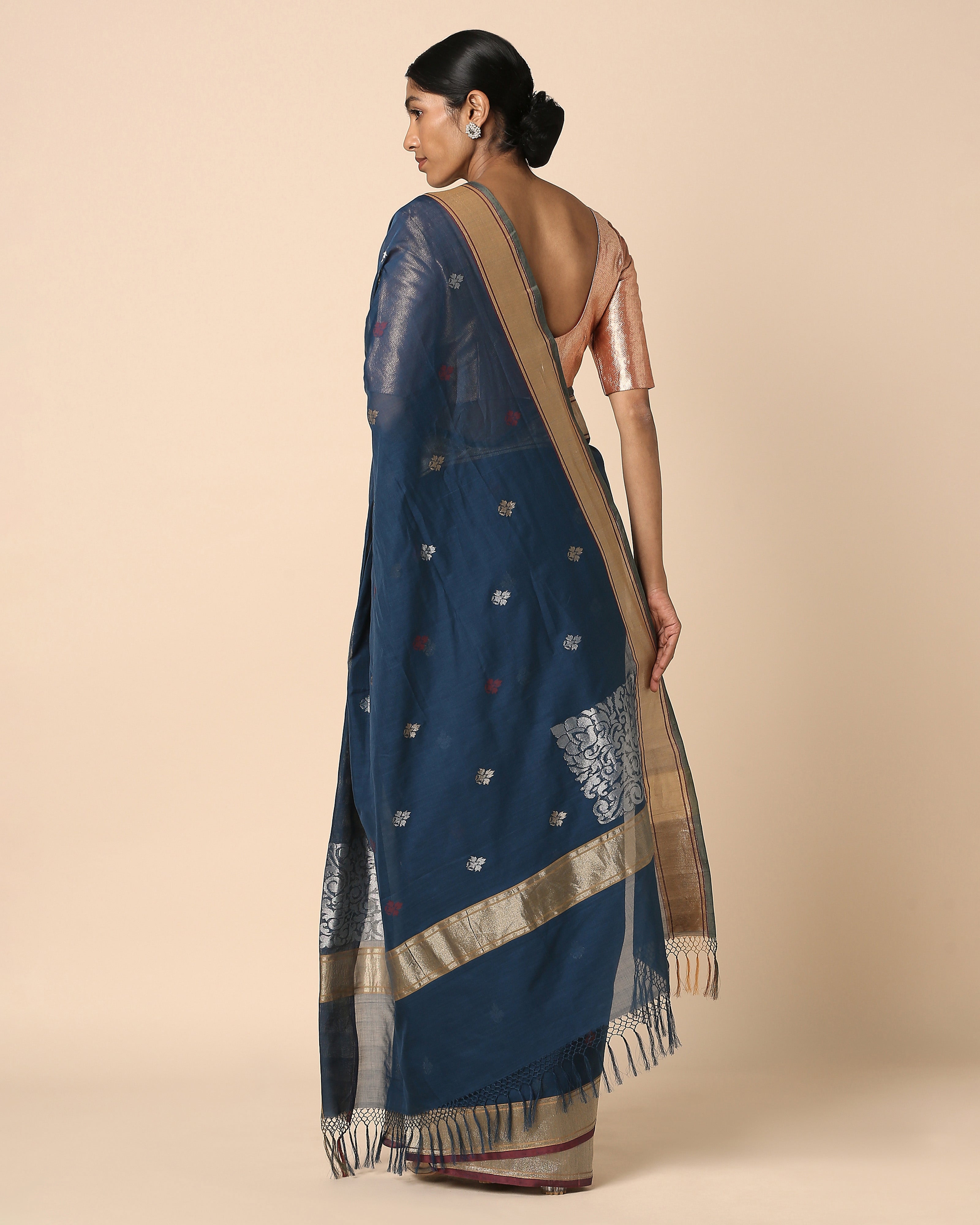Haira Banarasi Kadwa Cotton Saree